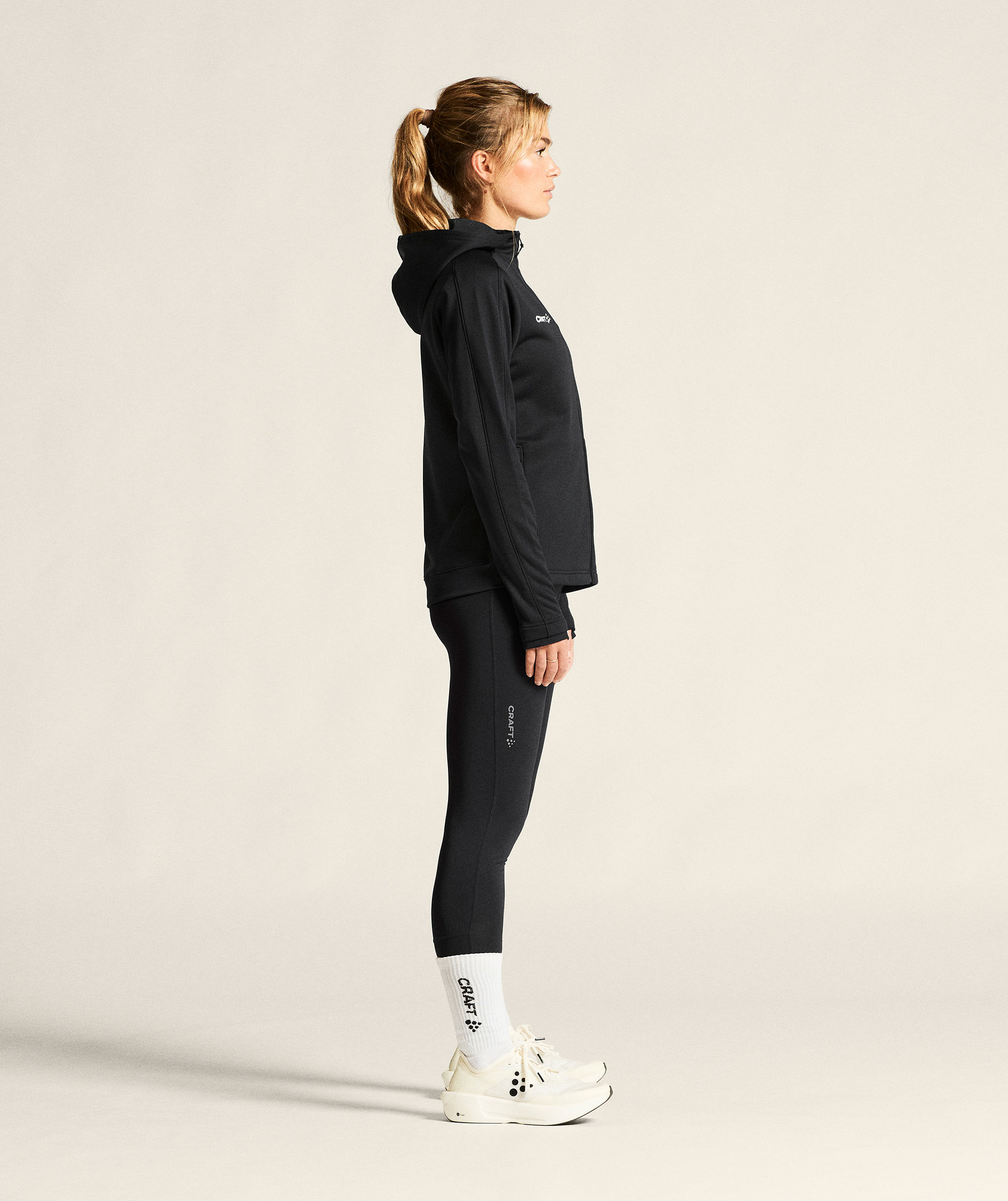 Craft Evolve 2.0 Damen Hoodie mit Rei&szlig;verschluss, Black, large image number 4