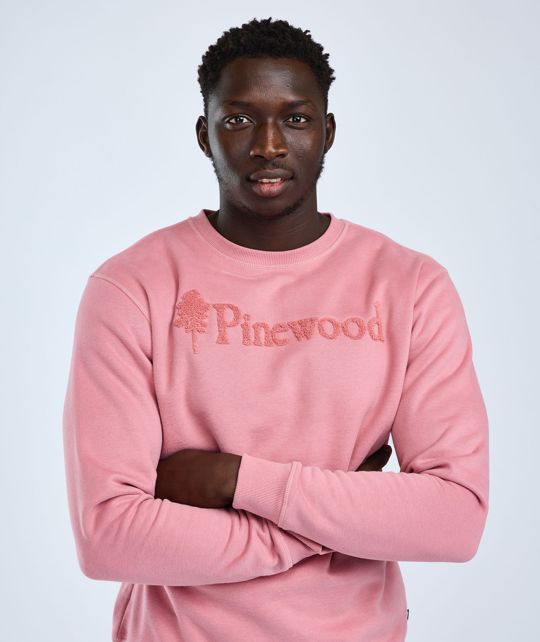 Pinewood V&auml;rnamo Logo sweatshirt, Dusty Pink, large image number 4