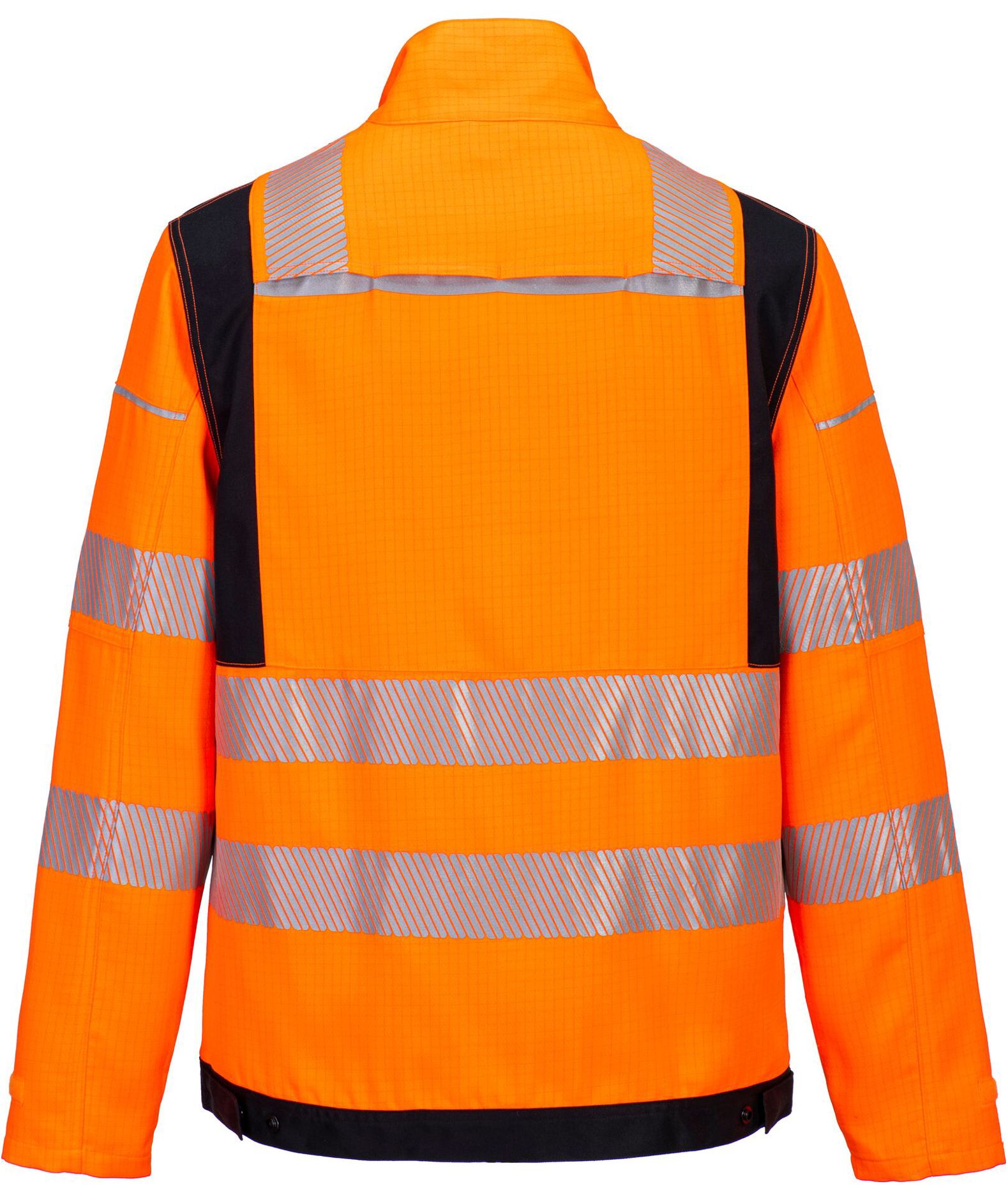 Portwest PW3 Modaflame HVO work jacket, Hi-Vis Orange/Black, large image number 1
