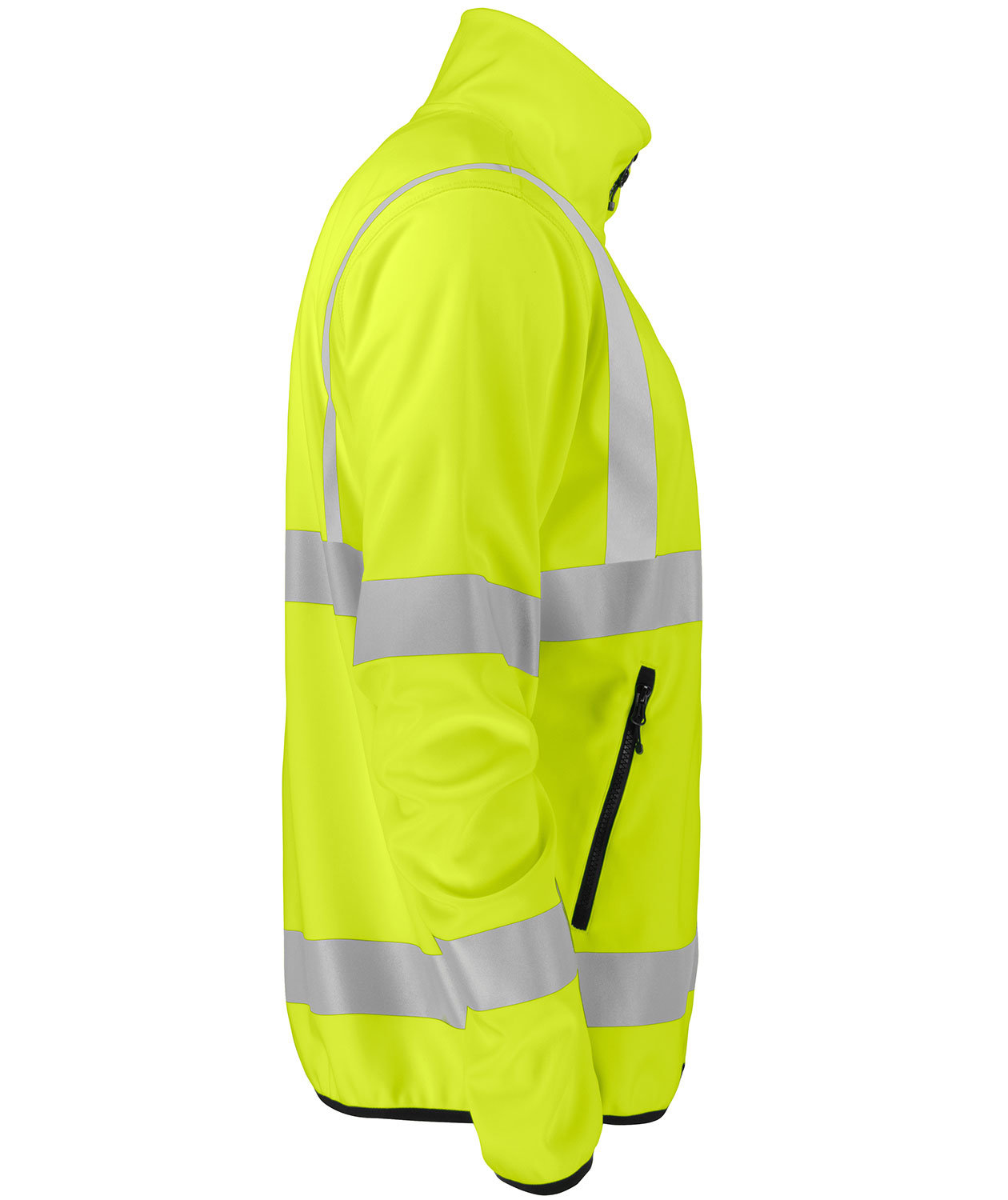ProJob softshelljakke 6105, Hi-vis Gul/Svart, large image number 3