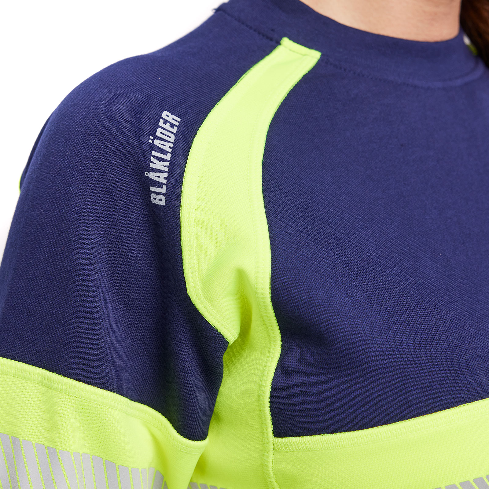 Bl&aring;kl&auml;der women's sweatshirt, Marine/Hi-Vis yellow, large image number 5