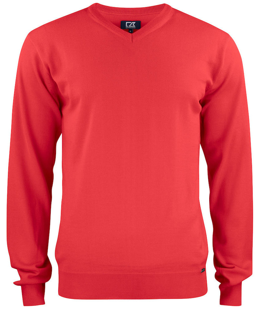 Cutter & Buck Everett tr&ouml;ja med merinoull, R&ouml;d, R&ouml;d, swatch