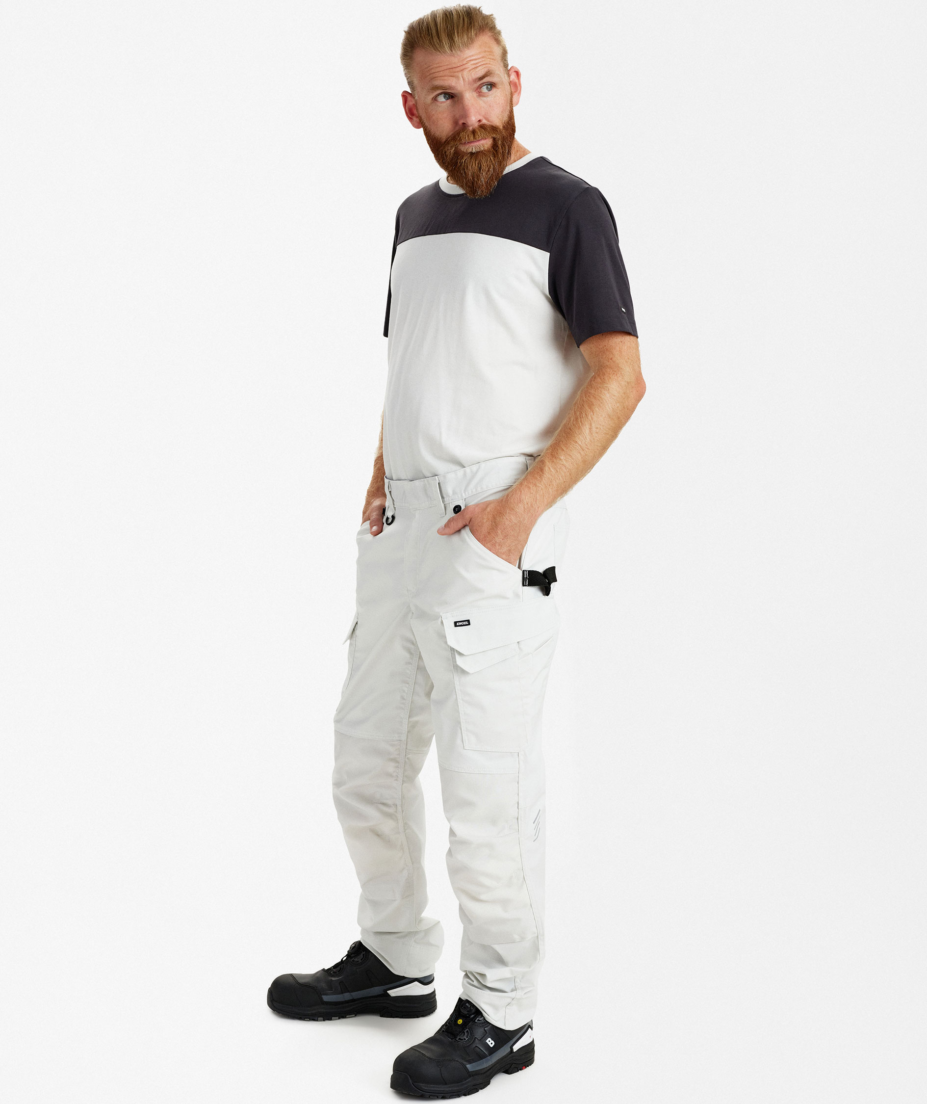 Engel Entire Arbeitshose, Bone White, large image number 5