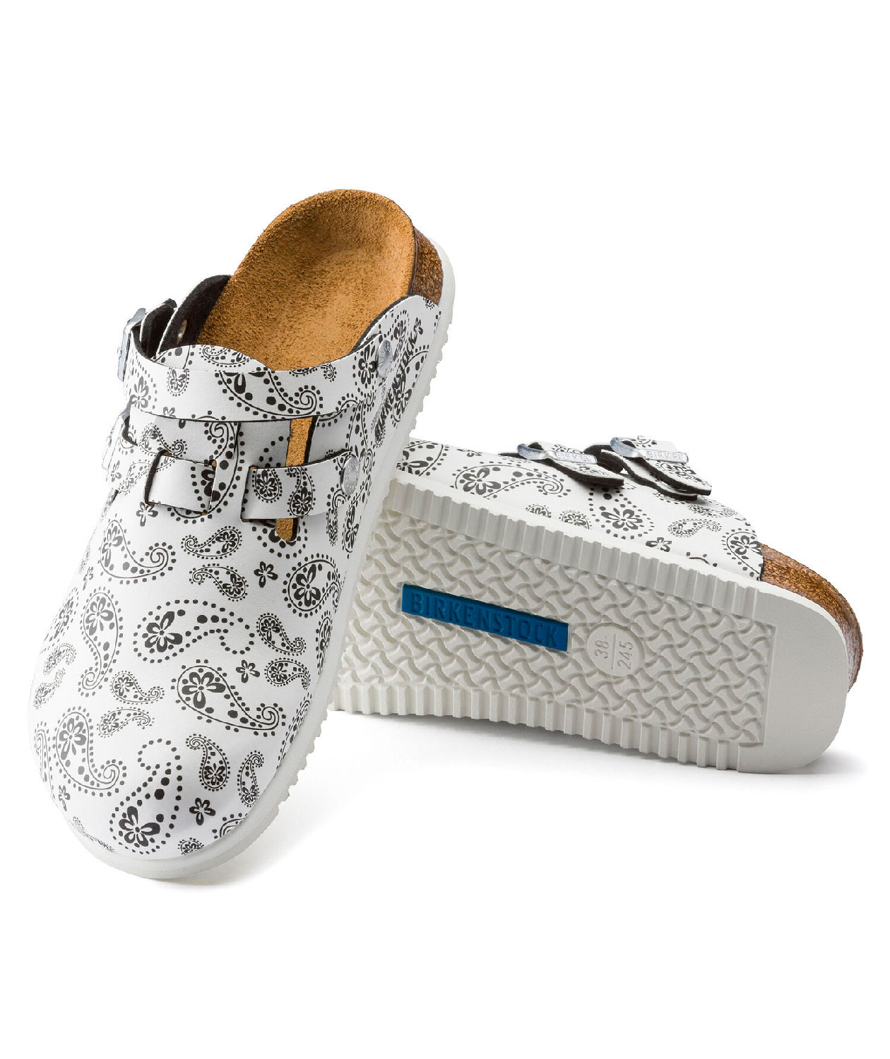 Birkenstock Kay Narrow Fit dame sandaler, Hvid/Sort, large image number 2