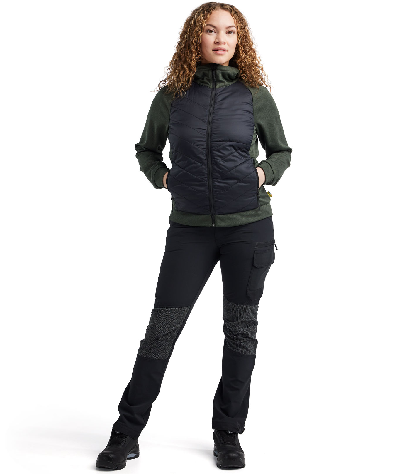 Bl&aring;kl&auml;der women's hybrid hoodie with zipper