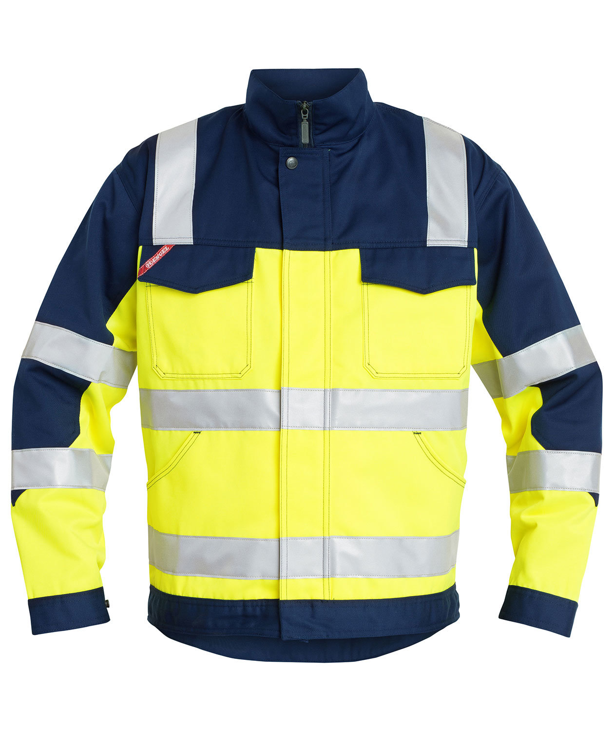 Engel arbetsjacka, Varsel gul/marinbl&aring;