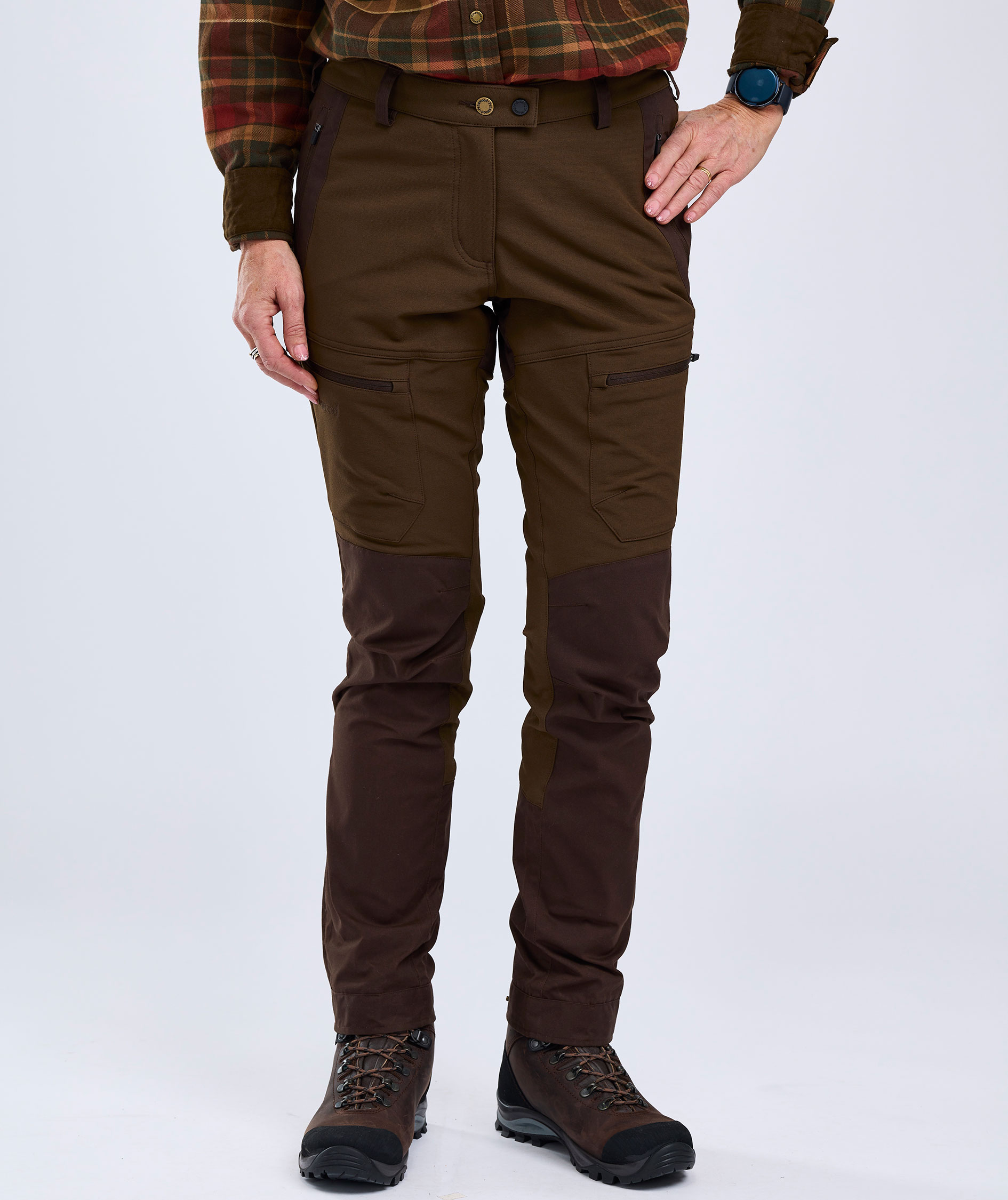 Pinewood Finnveden Hybrid damebukser, Dark brown, large image number 8