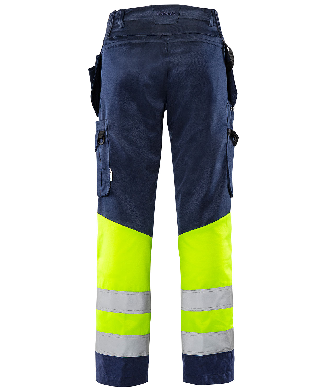 Fristads Green craftsman trousers 2640 GPLU, Marine/Hi-Vis yellow, large image number 1