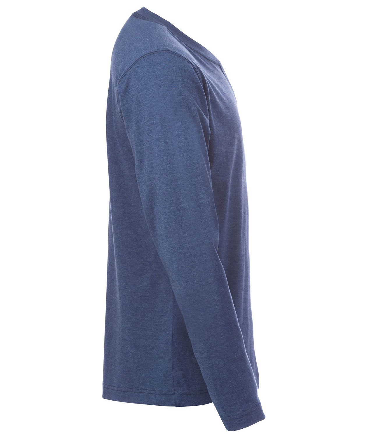 Clique Orlando l&aring;ng&auml;rmad Grandad T-shirt, Bl&aring;melerad, large image number 3