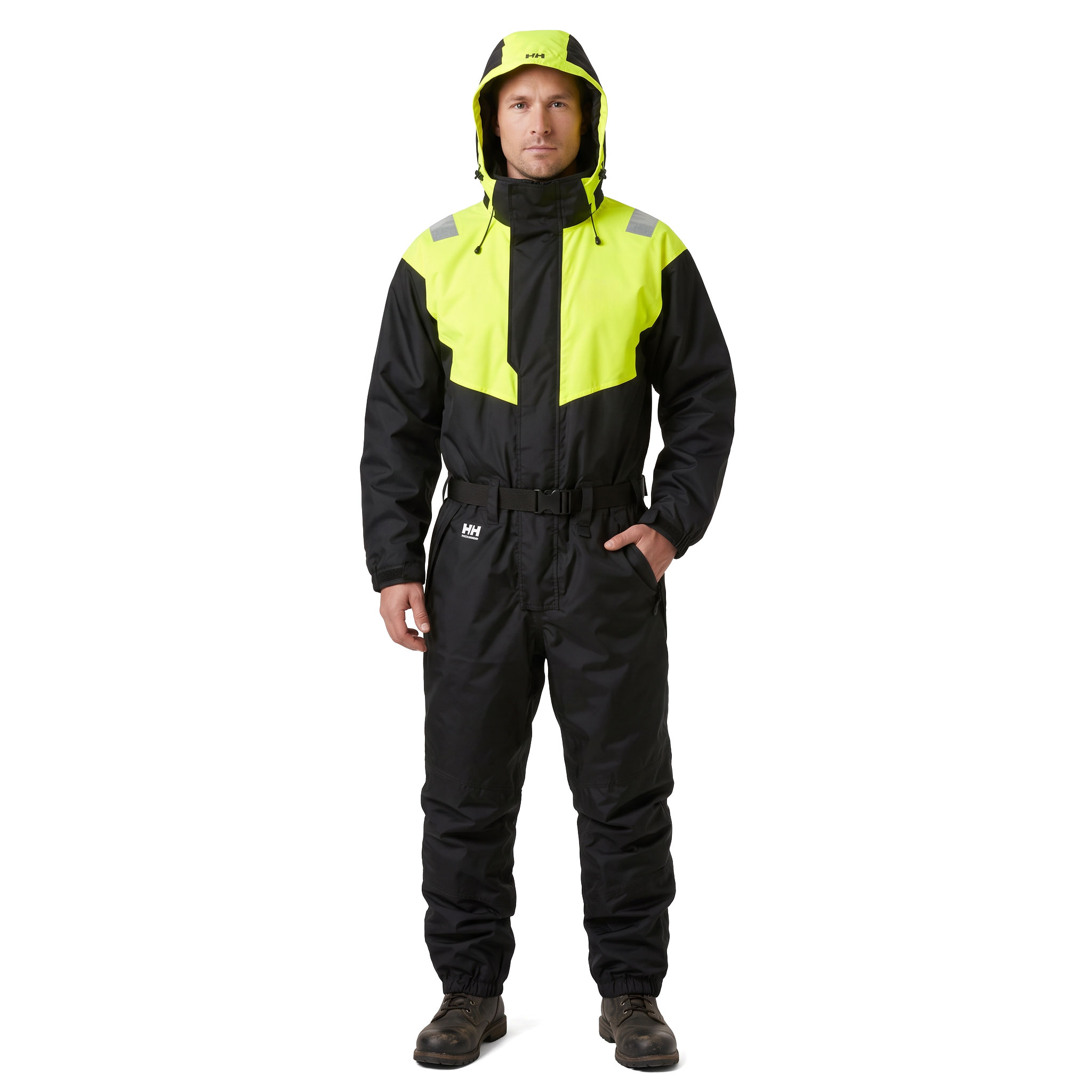 Helly Hansen Leknes thermal coverall, Black/Yellow, large image number 2