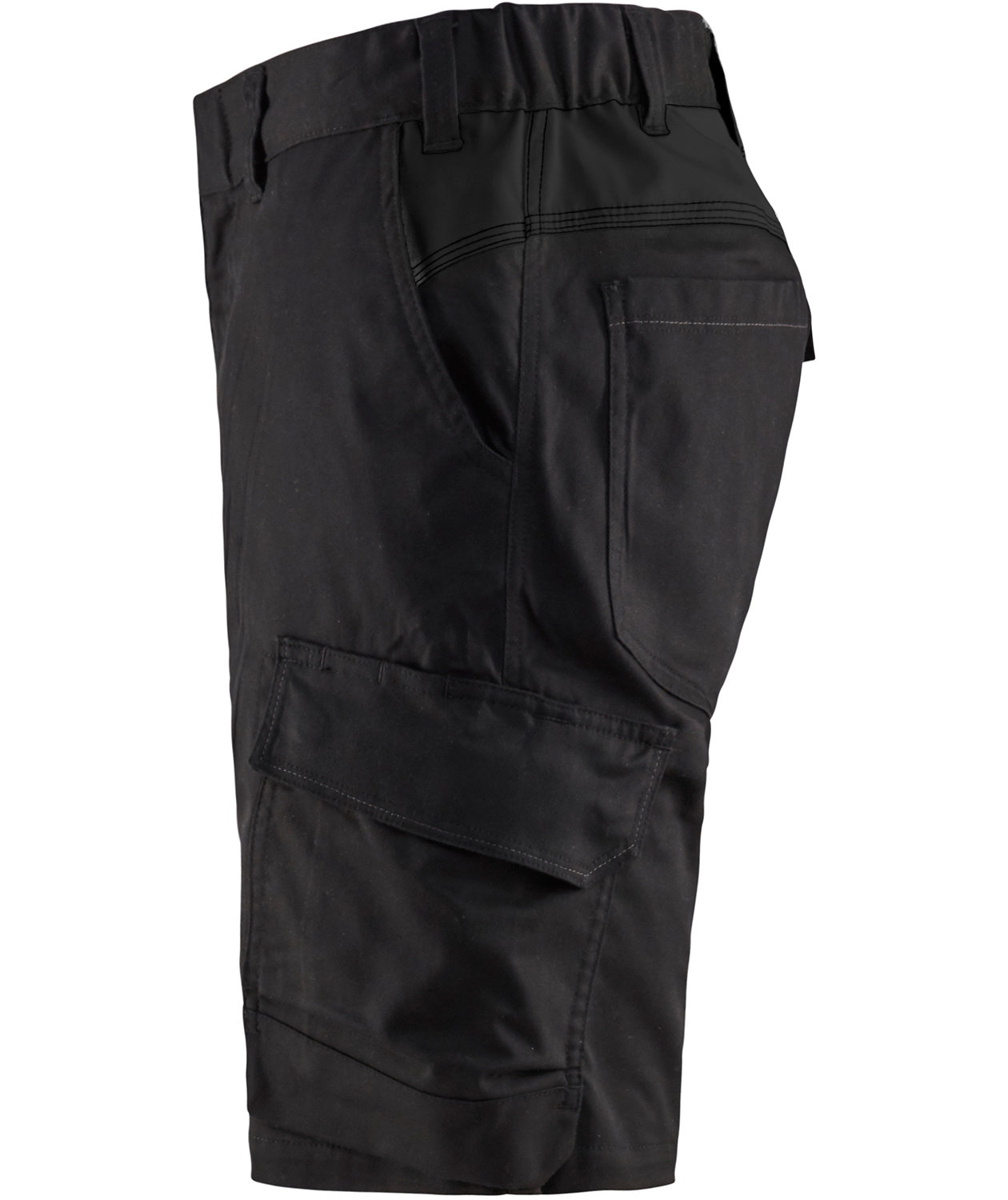 Bl&aring;kl&auml;der arbejdsshorts, Sort, large image number 2