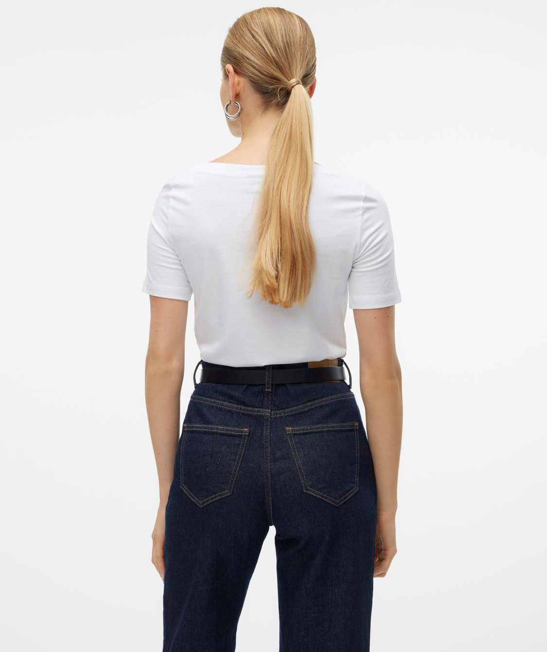 Vero Moda VMPANDA MODAL women's T-shirt, Bright White, large image number 2