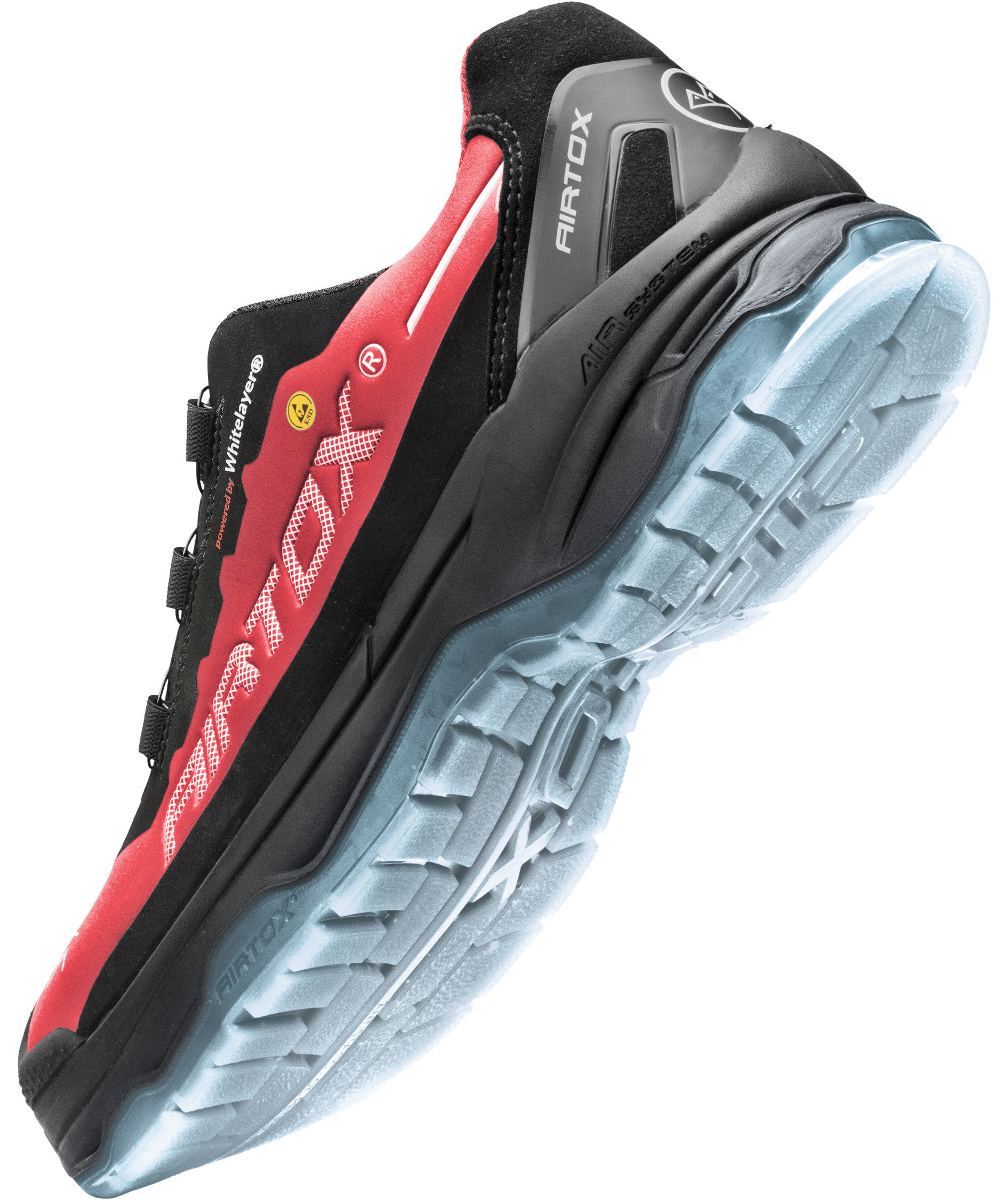 Airtox TX44 sikkerhedssko S3, R&oslash;d/Sort, large image number 2