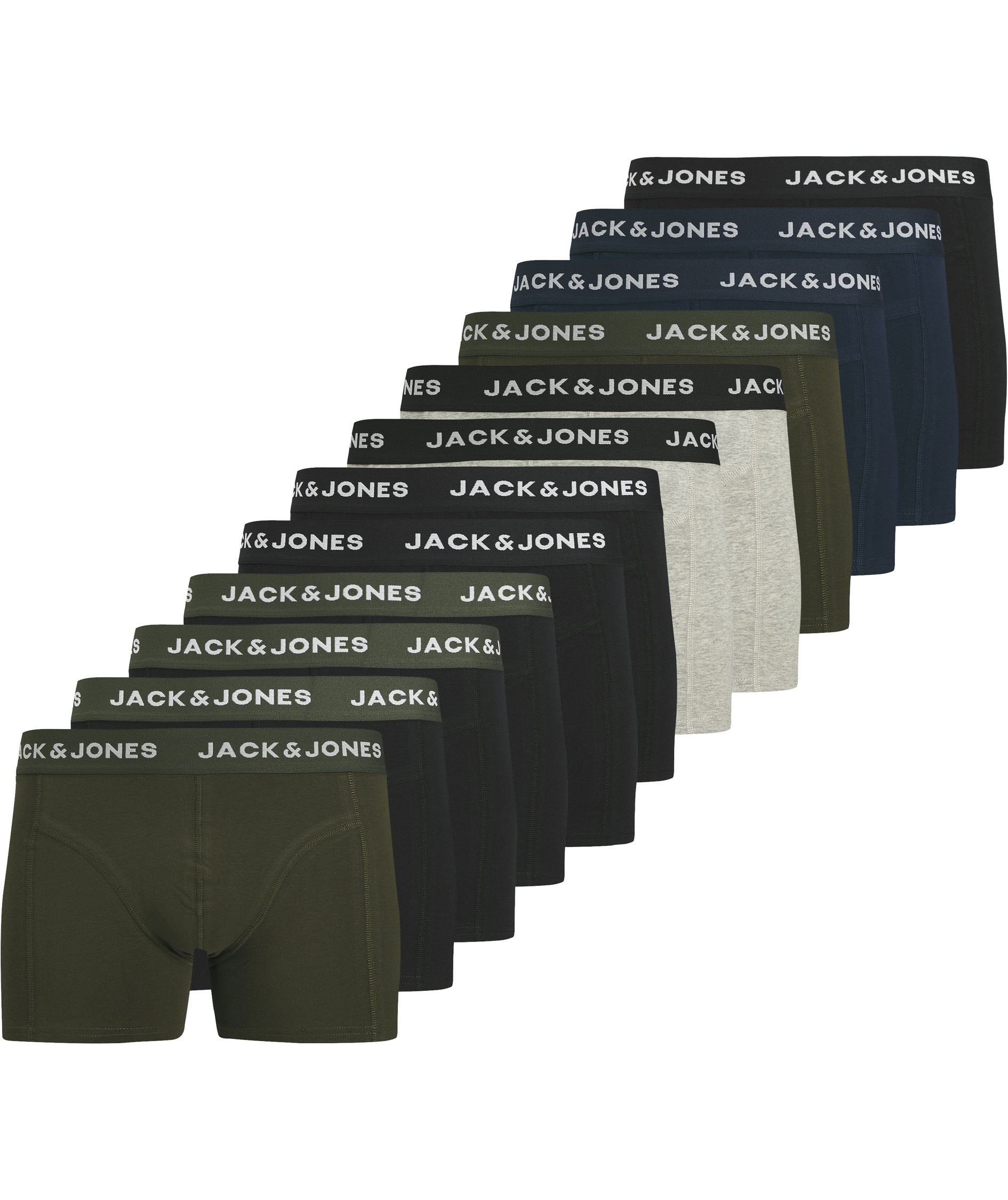 Jack & Jones JACBENJA SOLID 12-pack kalsonger, Black