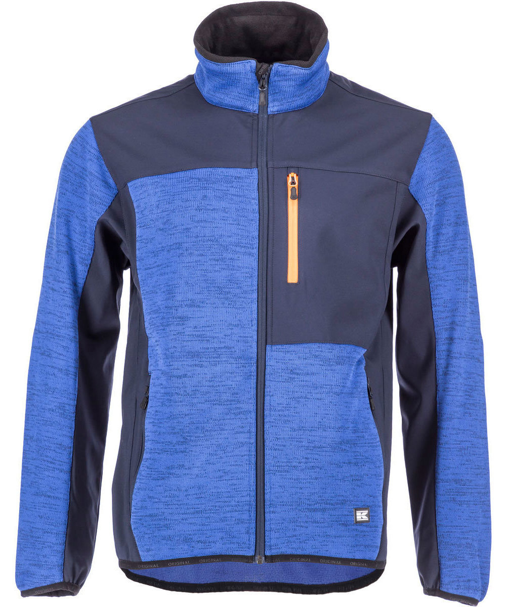 Kramp Original Bodkin stickadjacka, Kungsbl&aring;/Marin