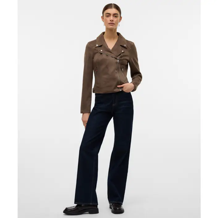 Vero Moda VMJOSE - Giacca in similpelle - chocolate chip/marrone Vero Moda VMJOSE - Giacca in similpelle - chocolate chip/marrone