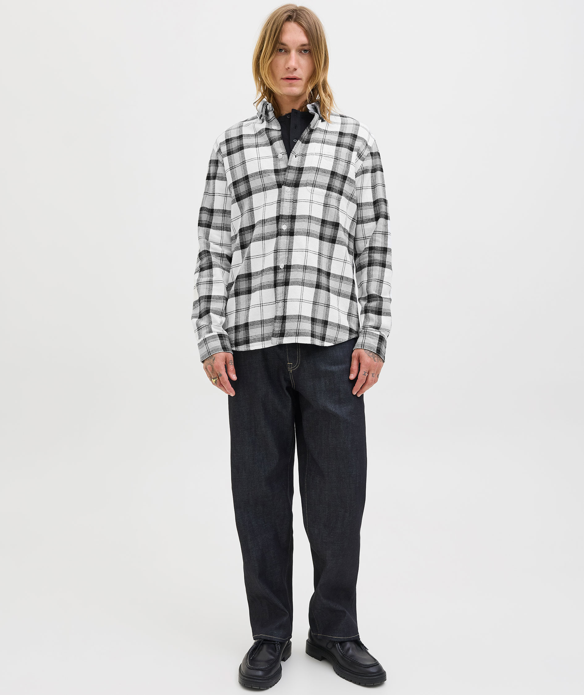 Jack & Jones Premium JPRBLUBROOK CHECK skjorte, Black, large image number 6