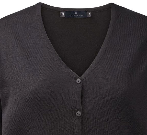 CC55 Stockholm stickad cardigan dam, Svart