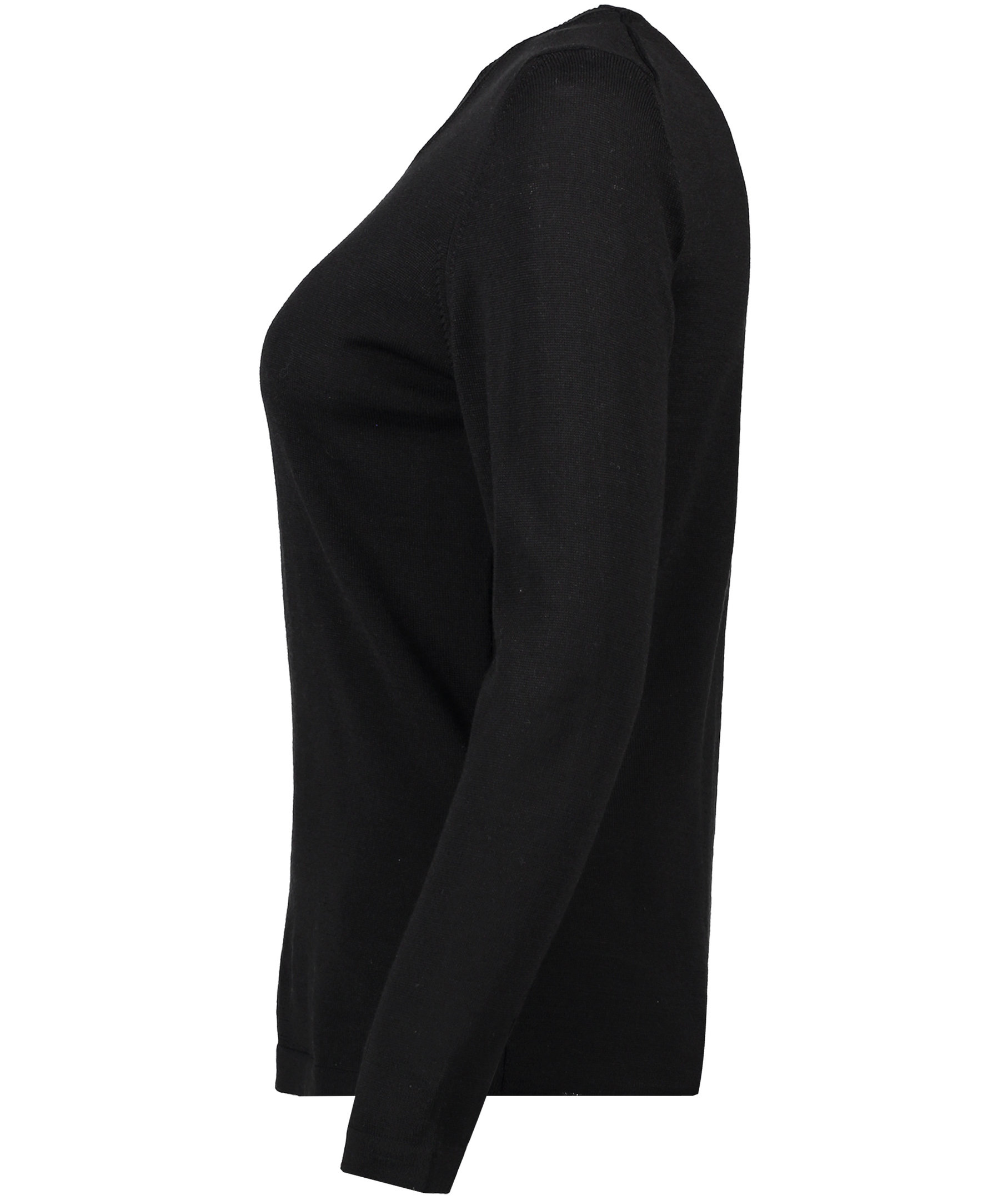 Seven Seas women's knitted pullover with merino wool, Black, large image number 3