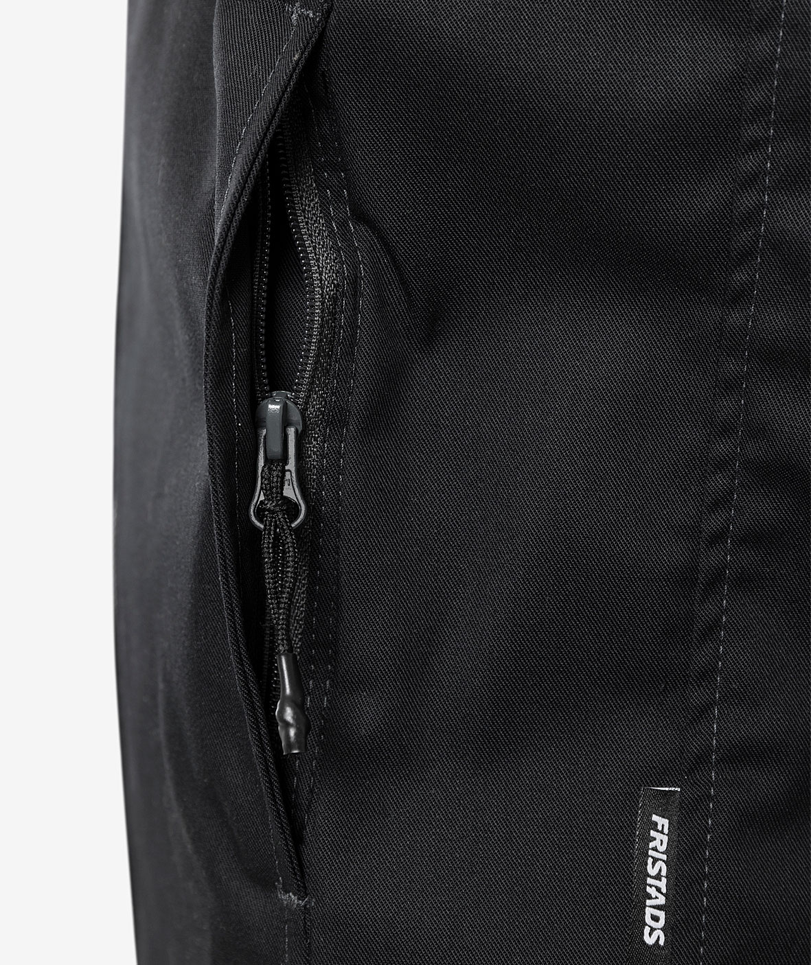 Fristads arbejdsvest 5555 STFP, Sort/Gr&aring;, large image number 5