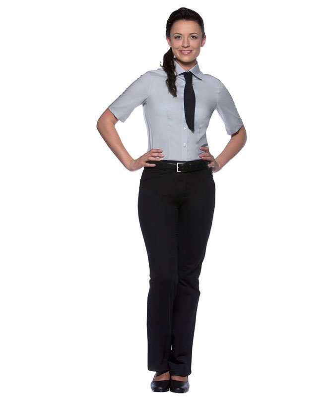 Karlowsky Juli kort&auml;rmad skjorta dam, Ljusgr&aring;