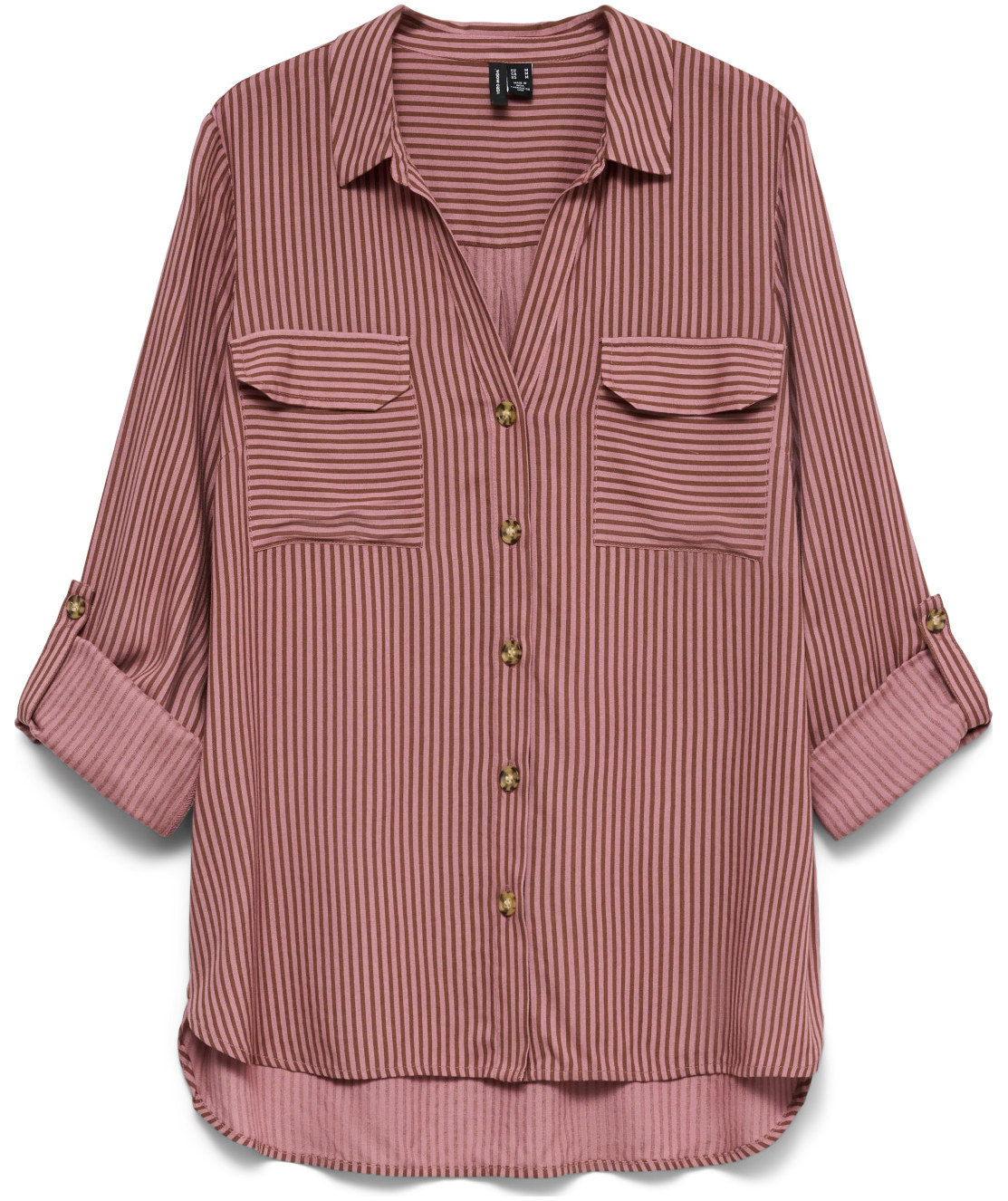 Vero Moda VMBUMPY women's shirt, Nostalgia Rose/Cocoa Brown, Nostalgia Rose/Cocoa Brown, swatch