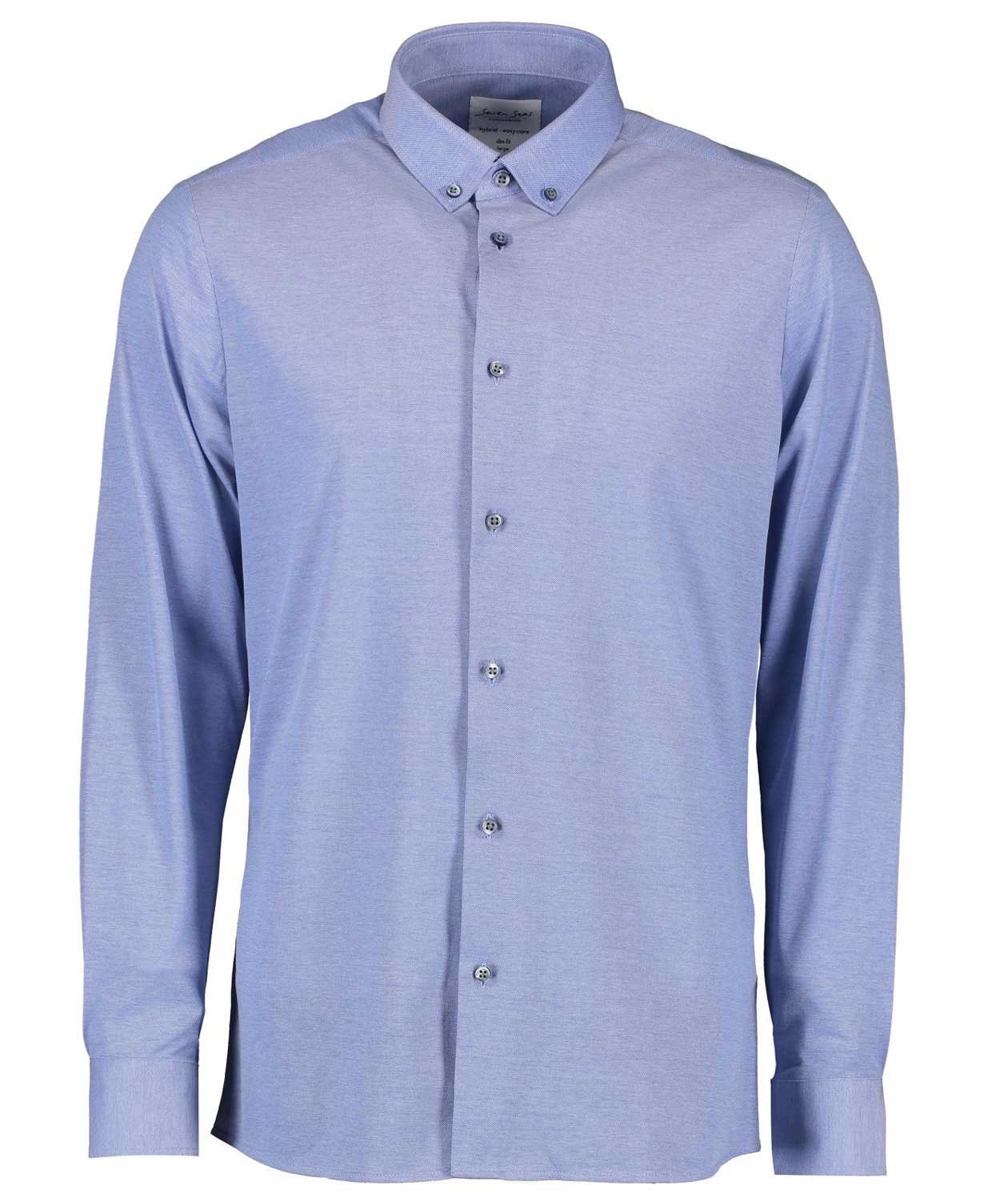 Seven Seas Slim fit jerseyshirt, Lightblue
