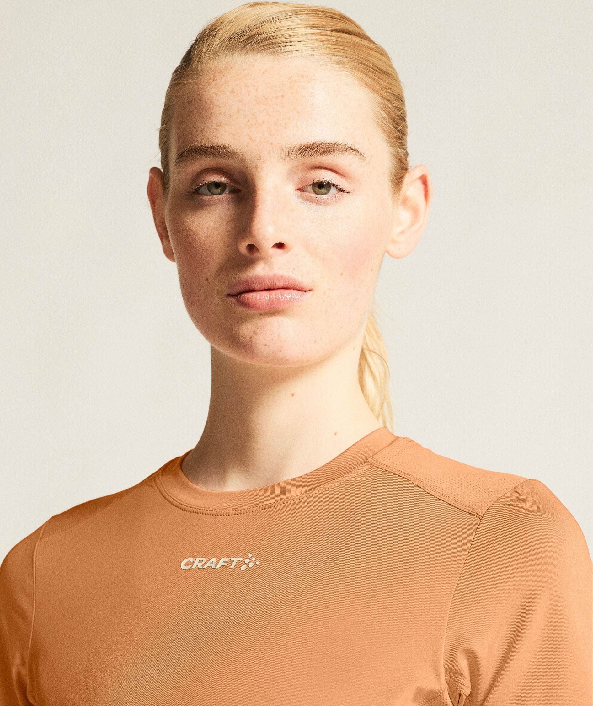 Craft ADV Essence Damen T-Shirt 2, Apricot, large image number 4