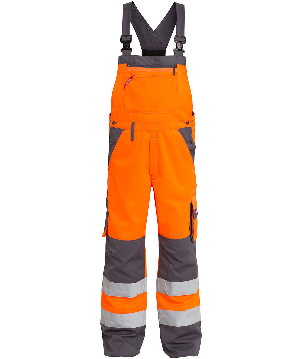 Engel arbetsh&auml;ngselbyxa, Varsel orange/Gr&aring;