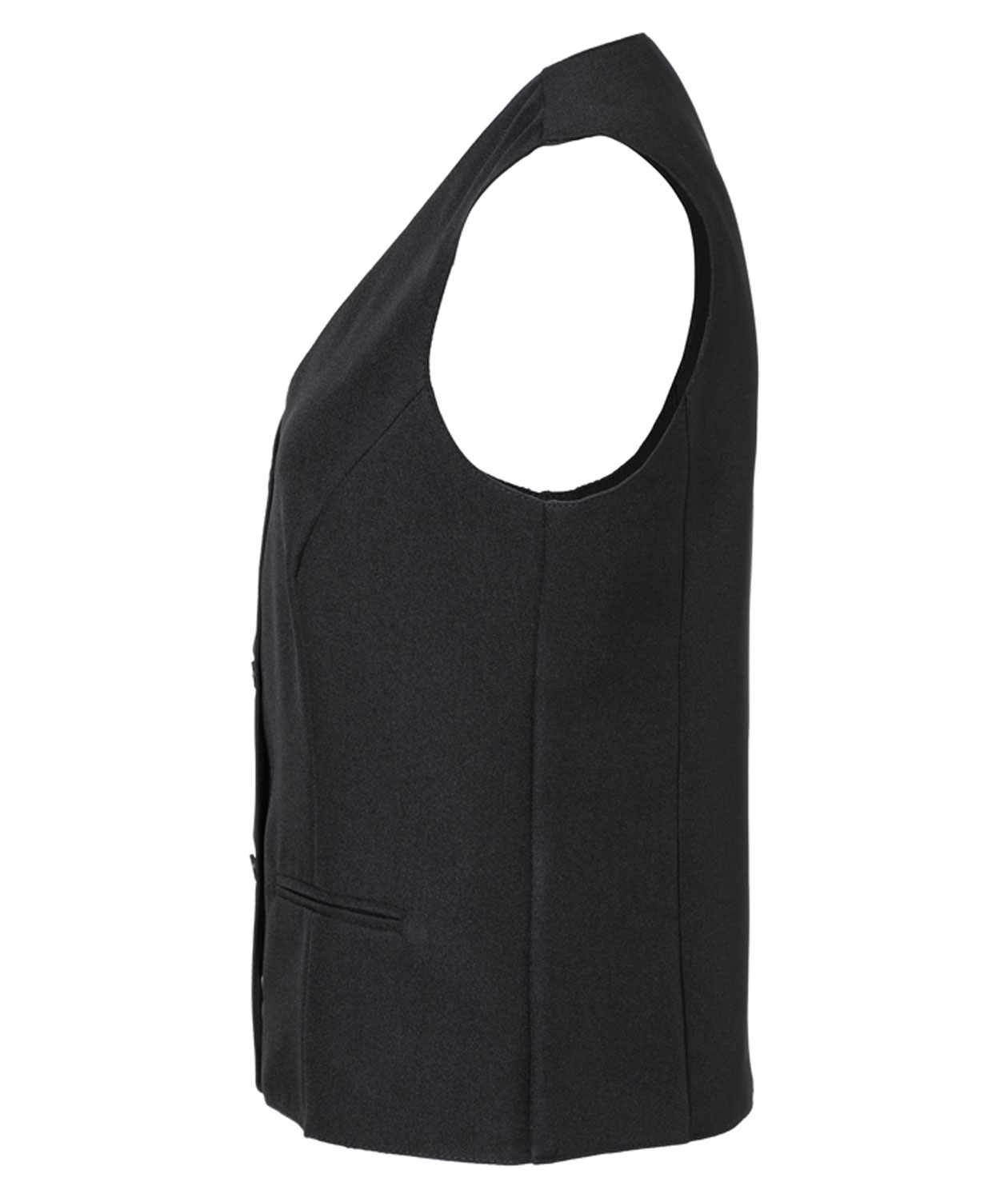 Karlowsky Basic women's server waistcoat, Black, large image number 4
