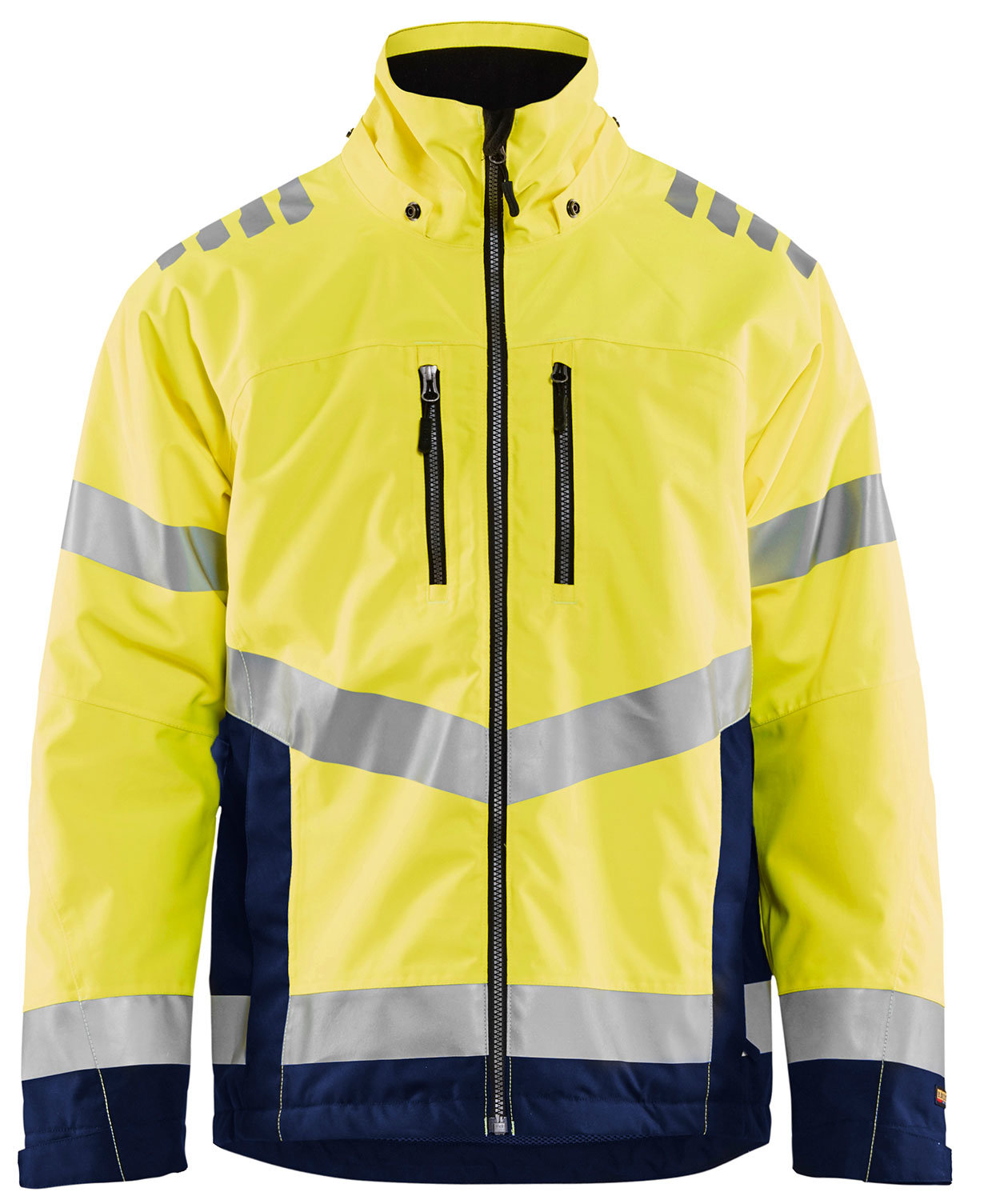 Bl&aring;kl&auml;der vinterjakke, Hi-vis Gul/marinebl&aring;, large image number 0