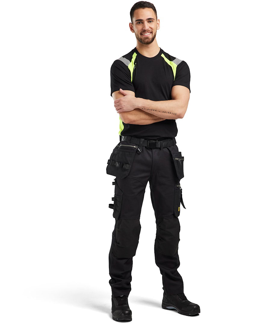 Bl&aring;kl&auml;der hantverksbyxa, Svart/Svart