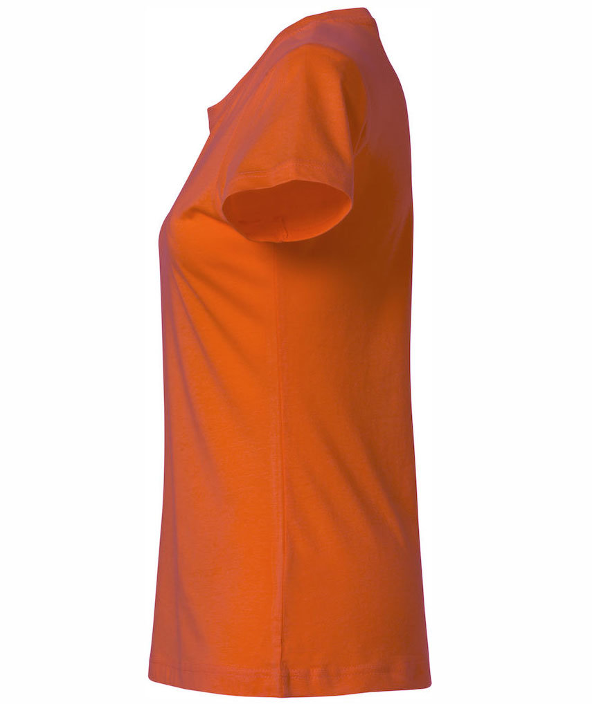 Clique Basic dame T-skjorte, Blood orange, large image number 2