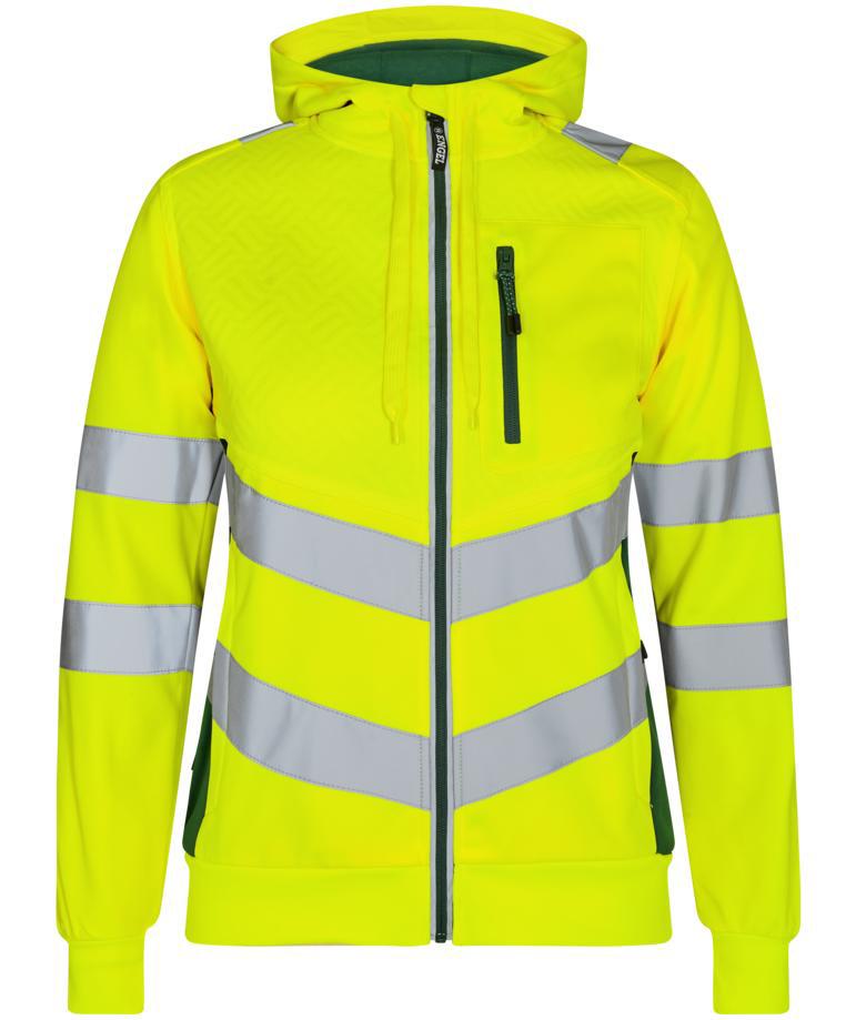 Engel Safety dame hettegenser, Hi-vis gul/Gr&oslash;nn, Hi-vis gul/Gr&oslash;nn, swatch