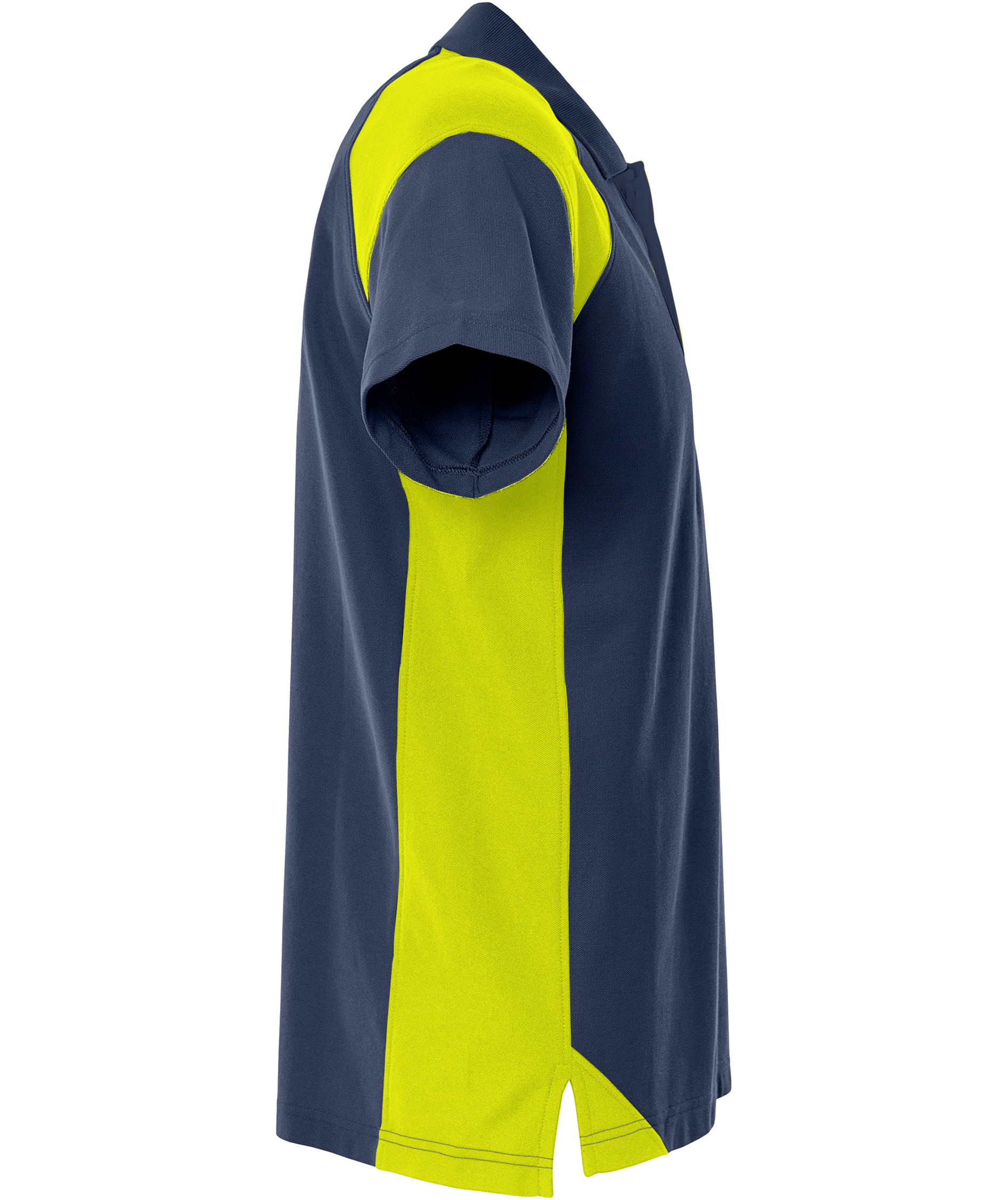 Fristads Heavy polo T-shirt 7047 GPM, Marine/Hi-Vis yellow, large image number 2