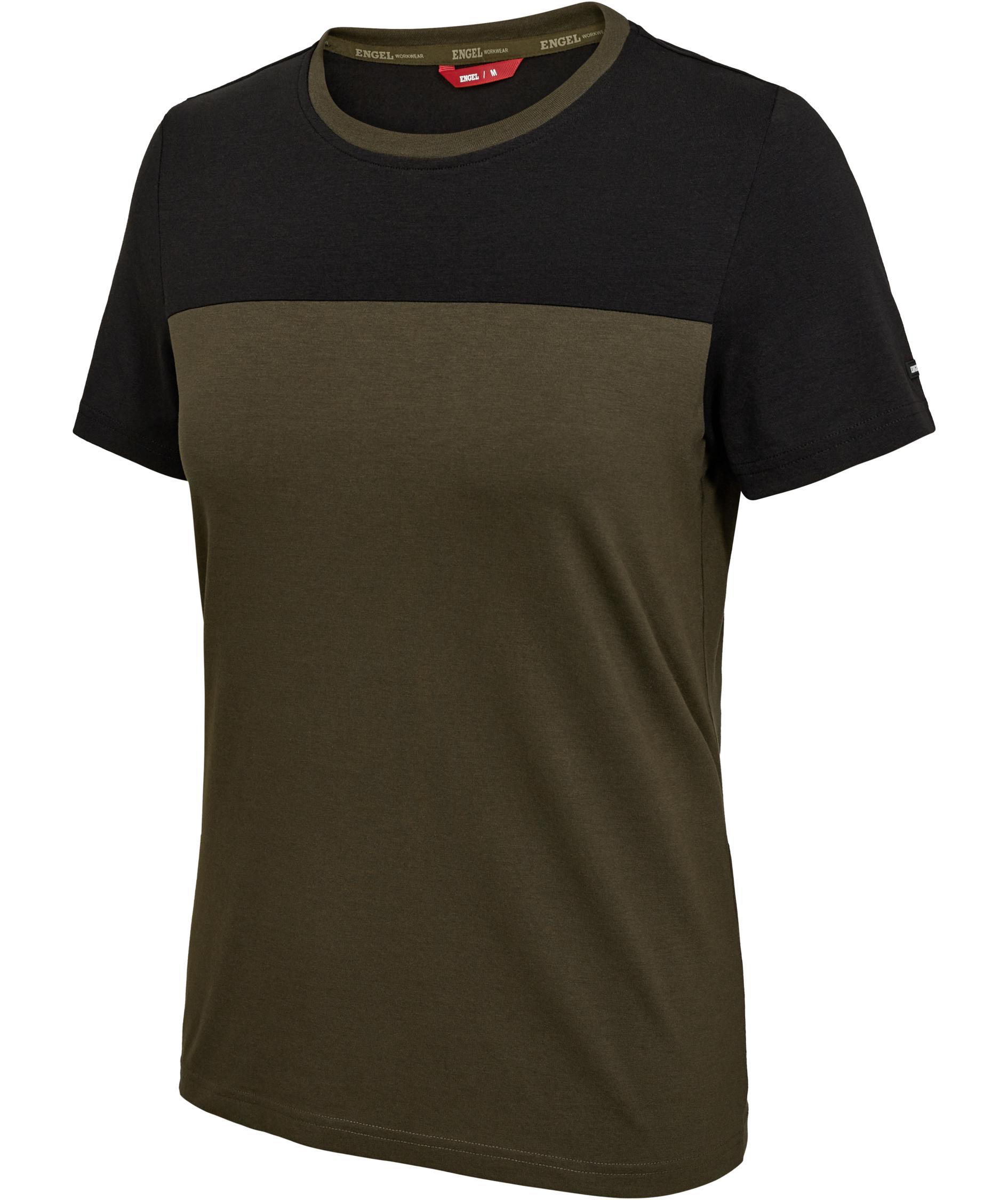 Engel Entire Damen T-Shirt, Forest Green/Black, large image number 5