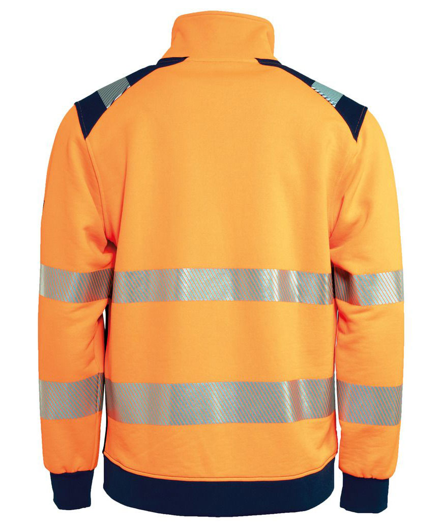 Tranemo Cardigan, Hi-vis Orange/Marine