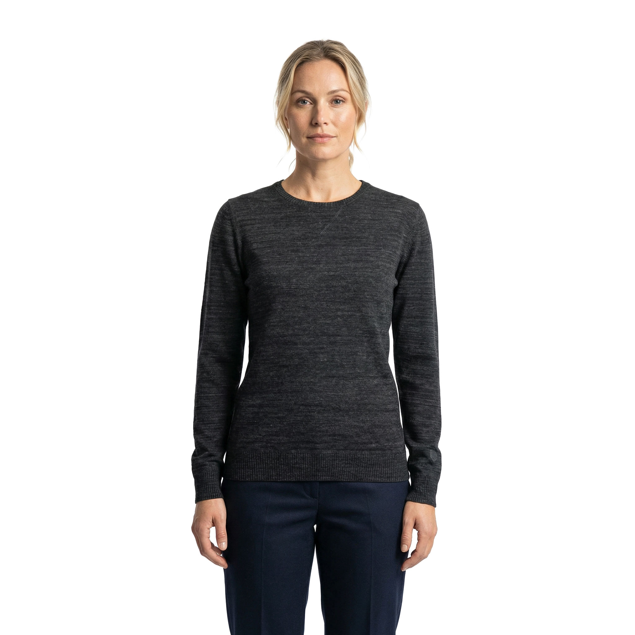 Cutter & Buck Eatonville dame strikket genser, Antrasitt Melange, large image number 2