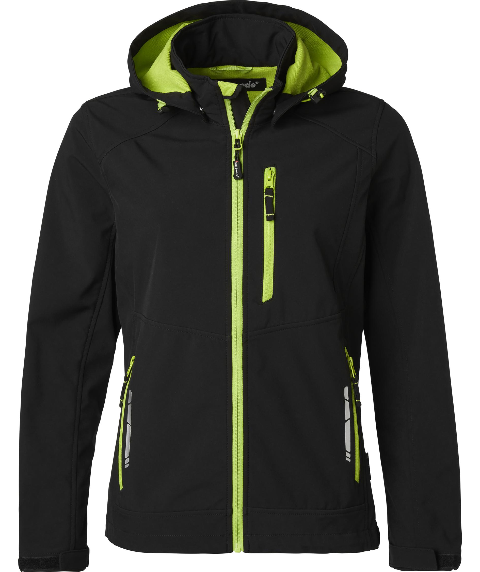 Top Swede softshelljacka dam 352, Svart