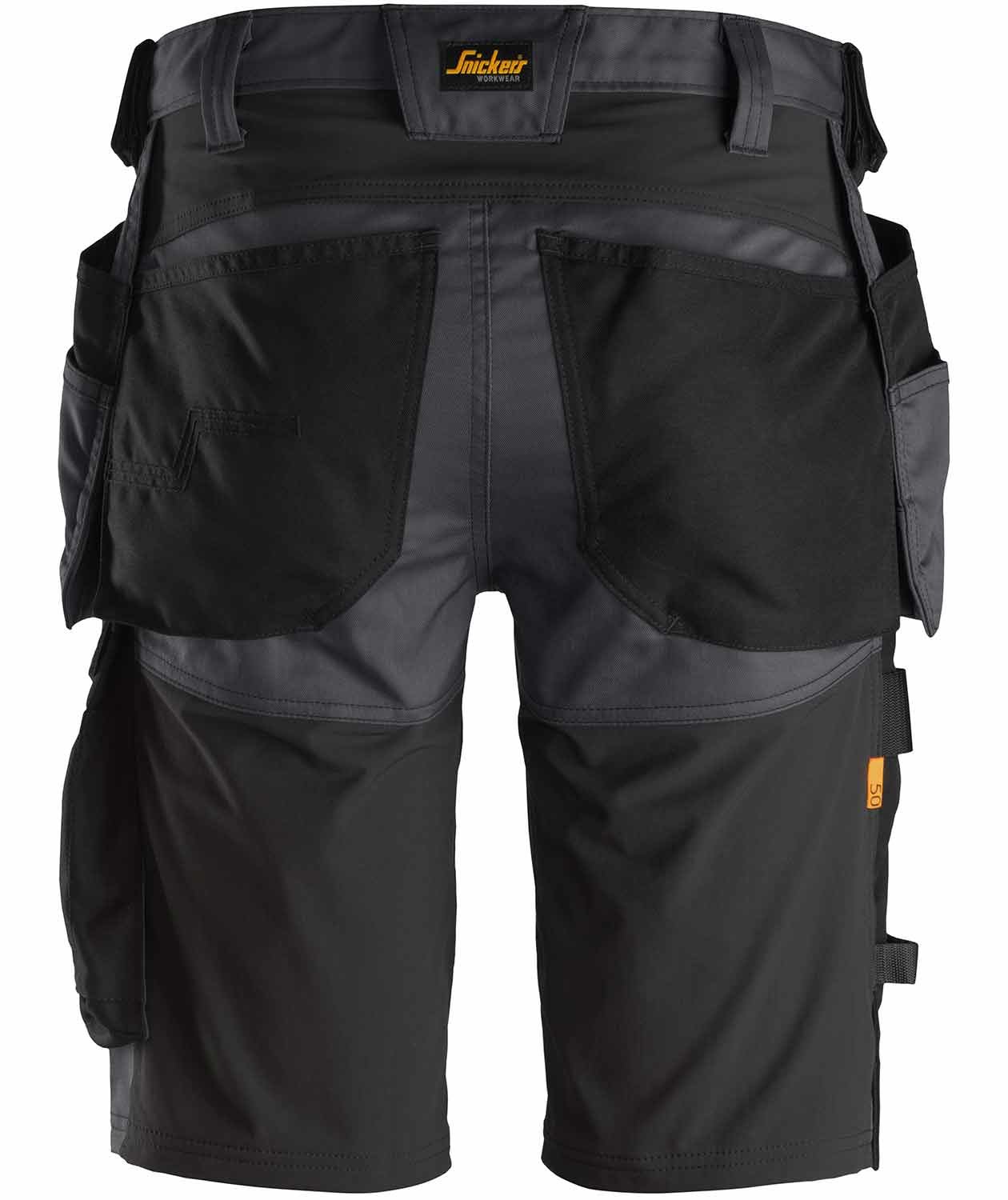 Snickers AllroundWork h&aring;ndv&aelig;rkershorts 6141, St&aring;lgr&aring;/Sort, large image number 2
