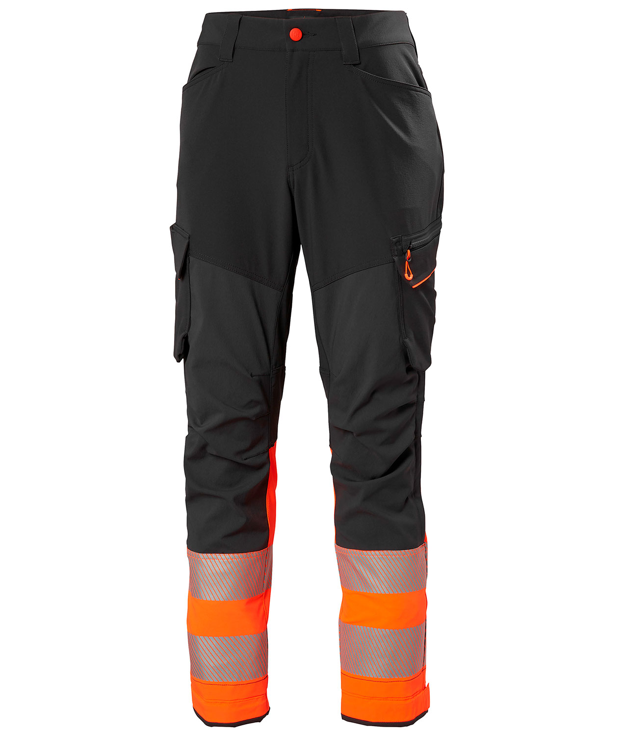 Helly Hansen ICU BRZ servicebukse full stretch, Ebony/Hi-Vis Oransje, large image number 0