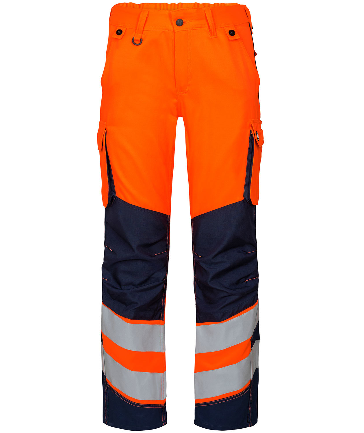 Engel Safety Light dame arbejdsbukser, Orange/Blue Ink, Orange/Blue Ink, swatch