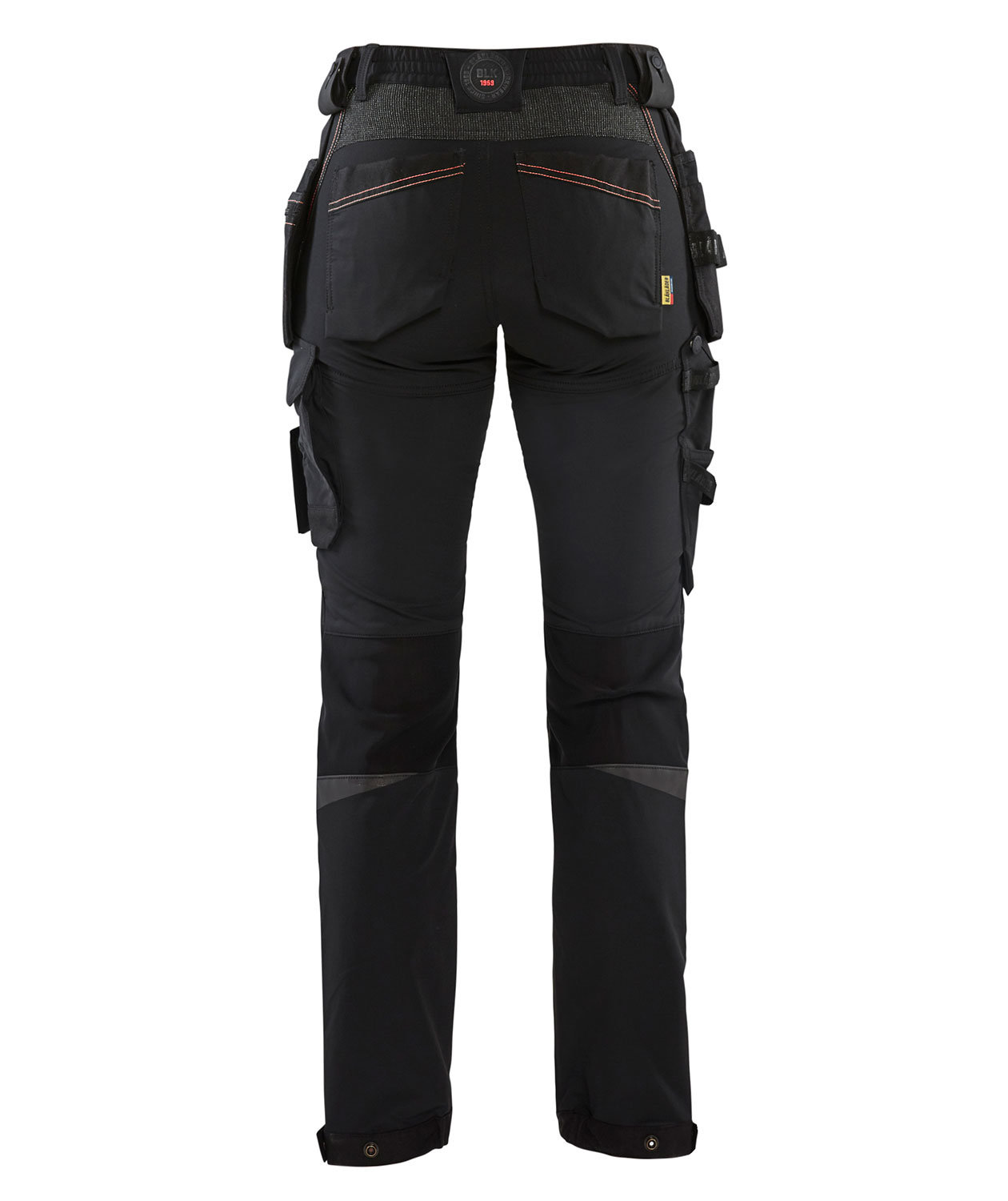 Bl&aring;kl&auml;der woman's craftsman trousers full stretch, Black/Red, large image number 2