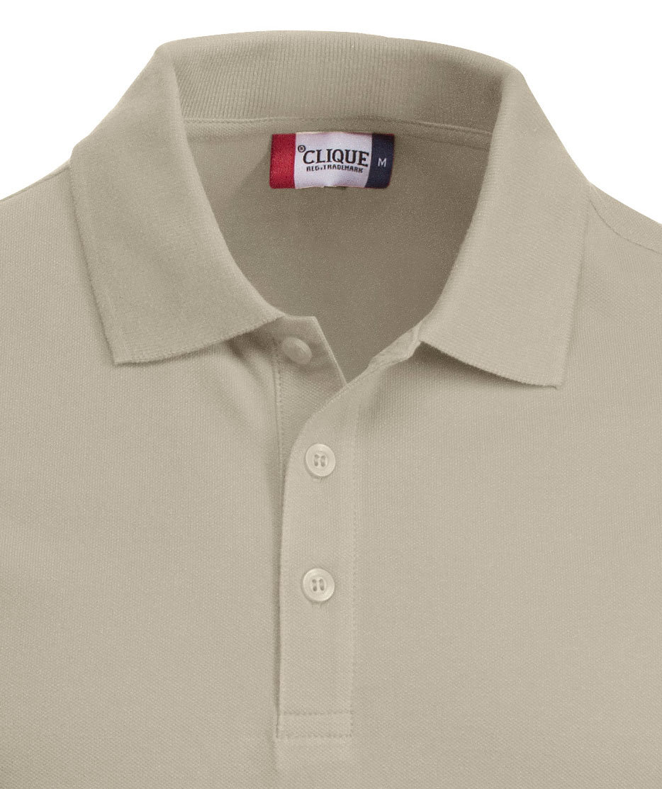 Clique Classic Lincoln polo t-shirt, Lys Khaki