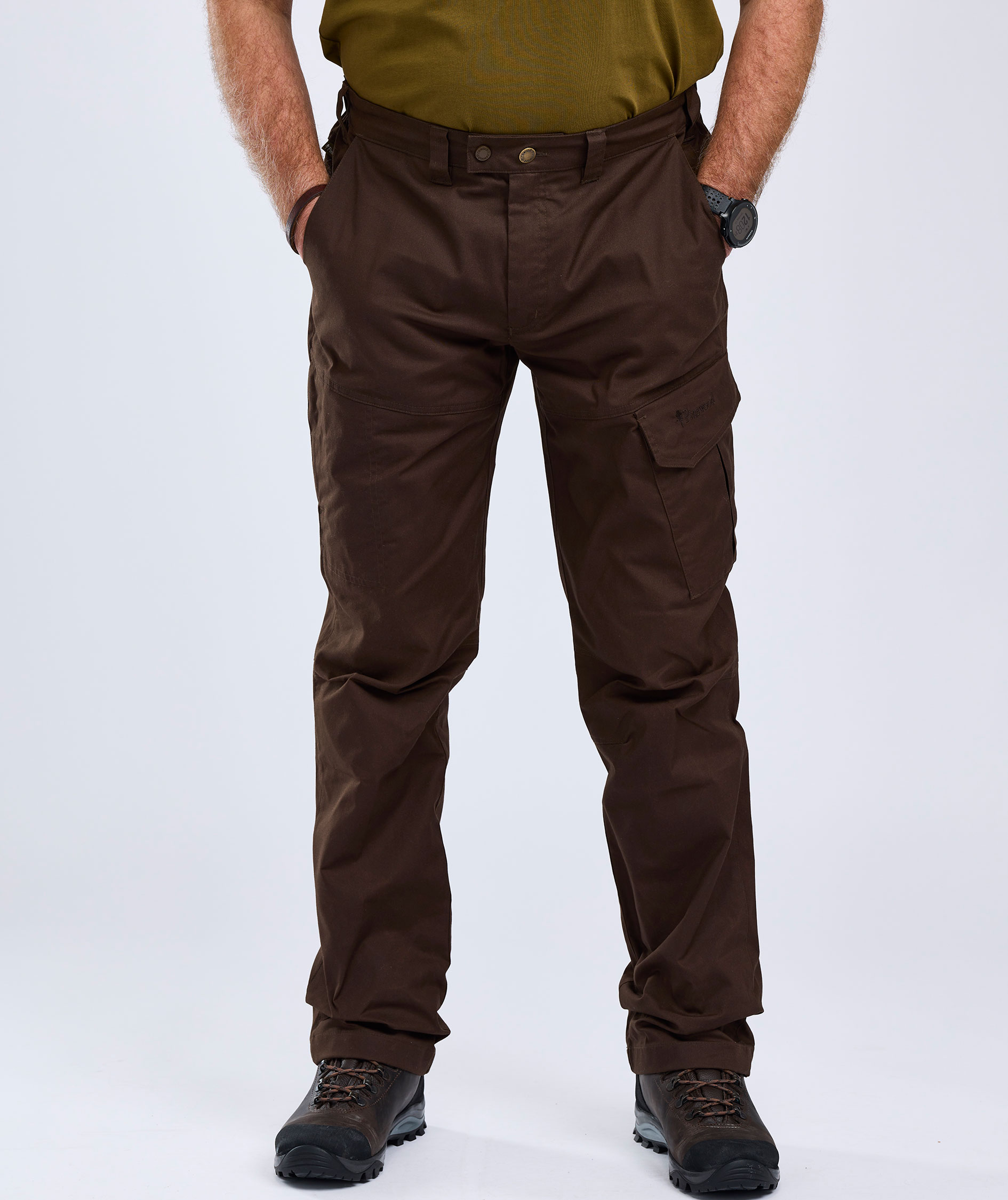 Pinewood Finnveden Outdoor bukser, Dark brown, large image number 5