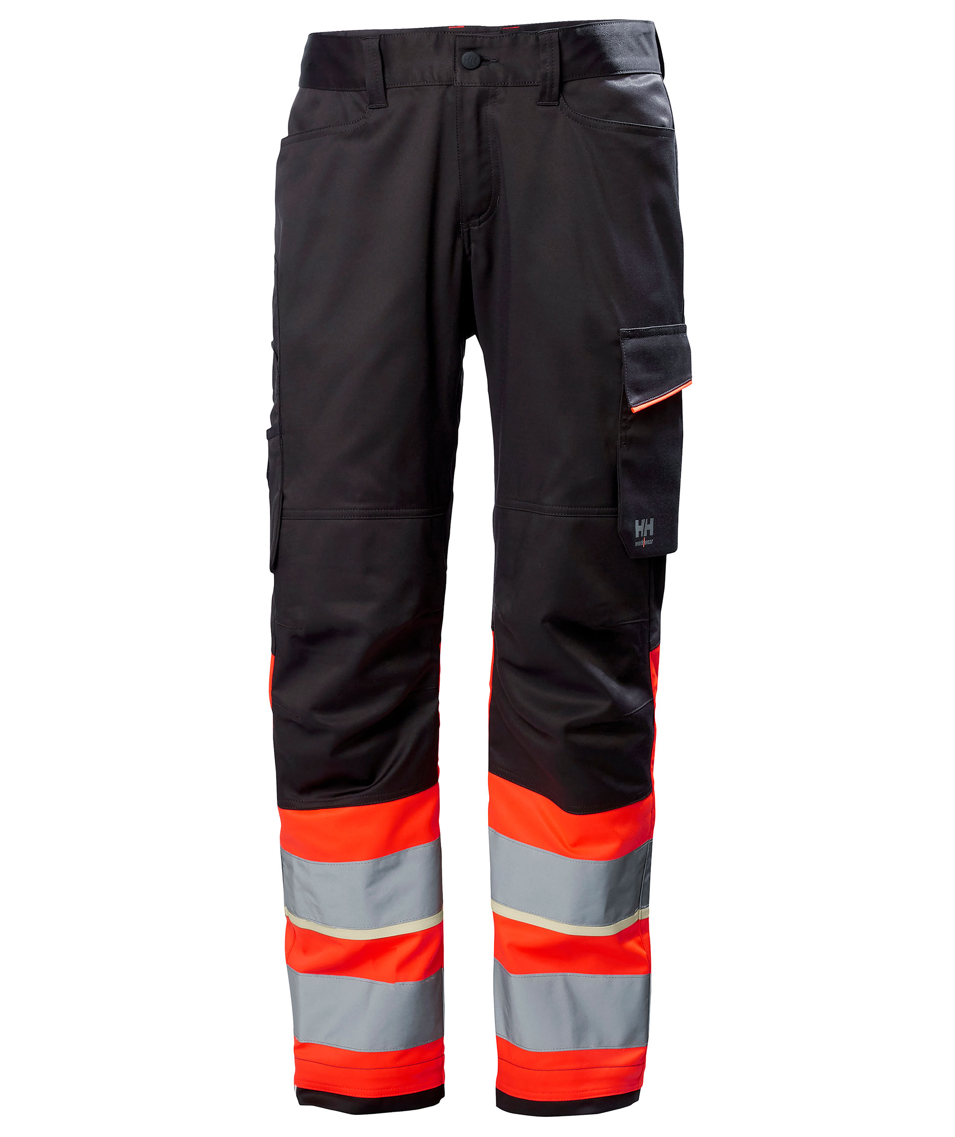 Helly Hansen UC-ME arbetsbyxa, Varsel R&ouml;d/Ebony, Varsel R&ouml;d/Ebony, swatch