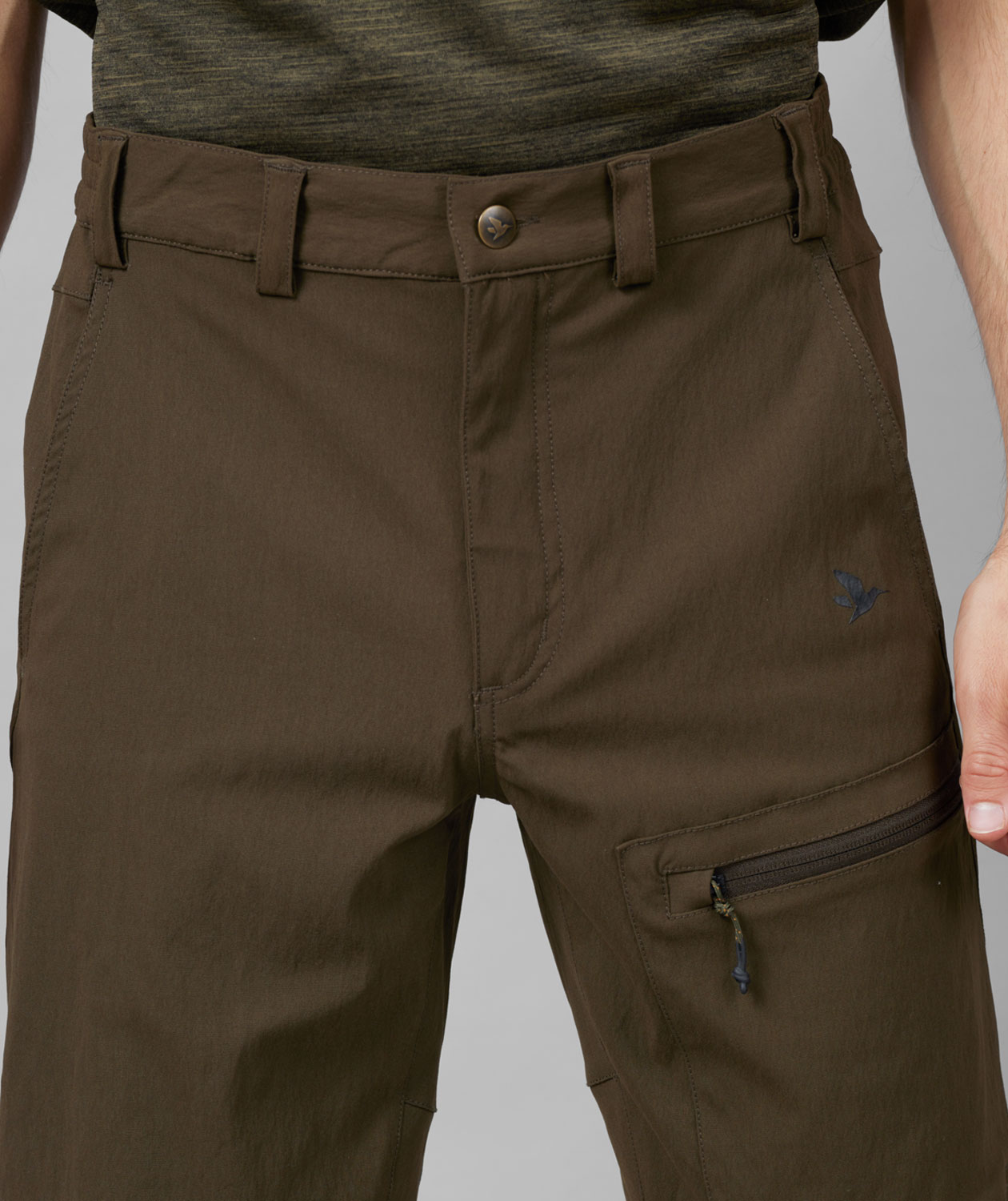 Seeland Rowan stretch shorts, Pine green, large image number 3