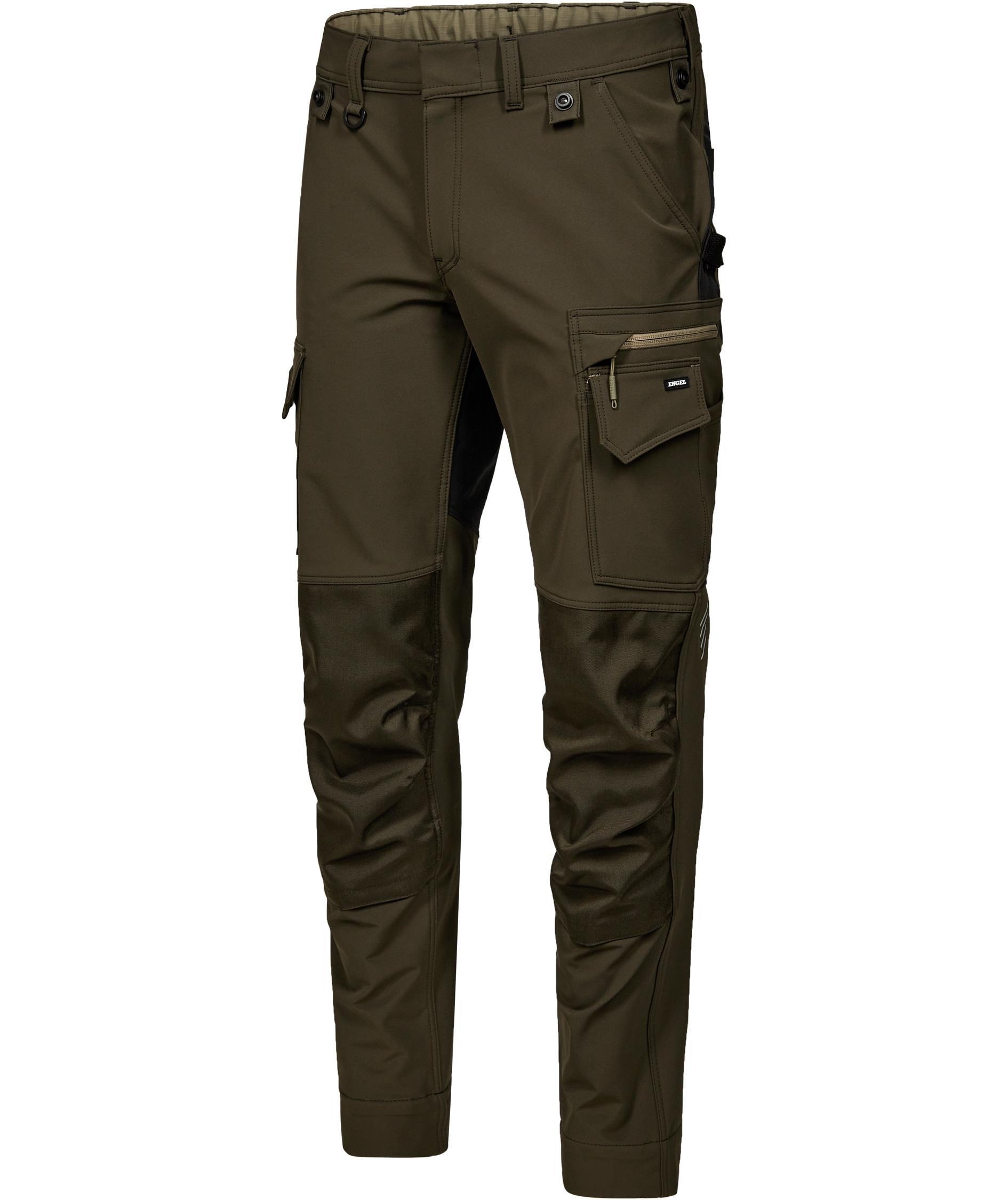 Engel Entire arbejdsbukser full stretch, Forest Green/Black, large image number 5