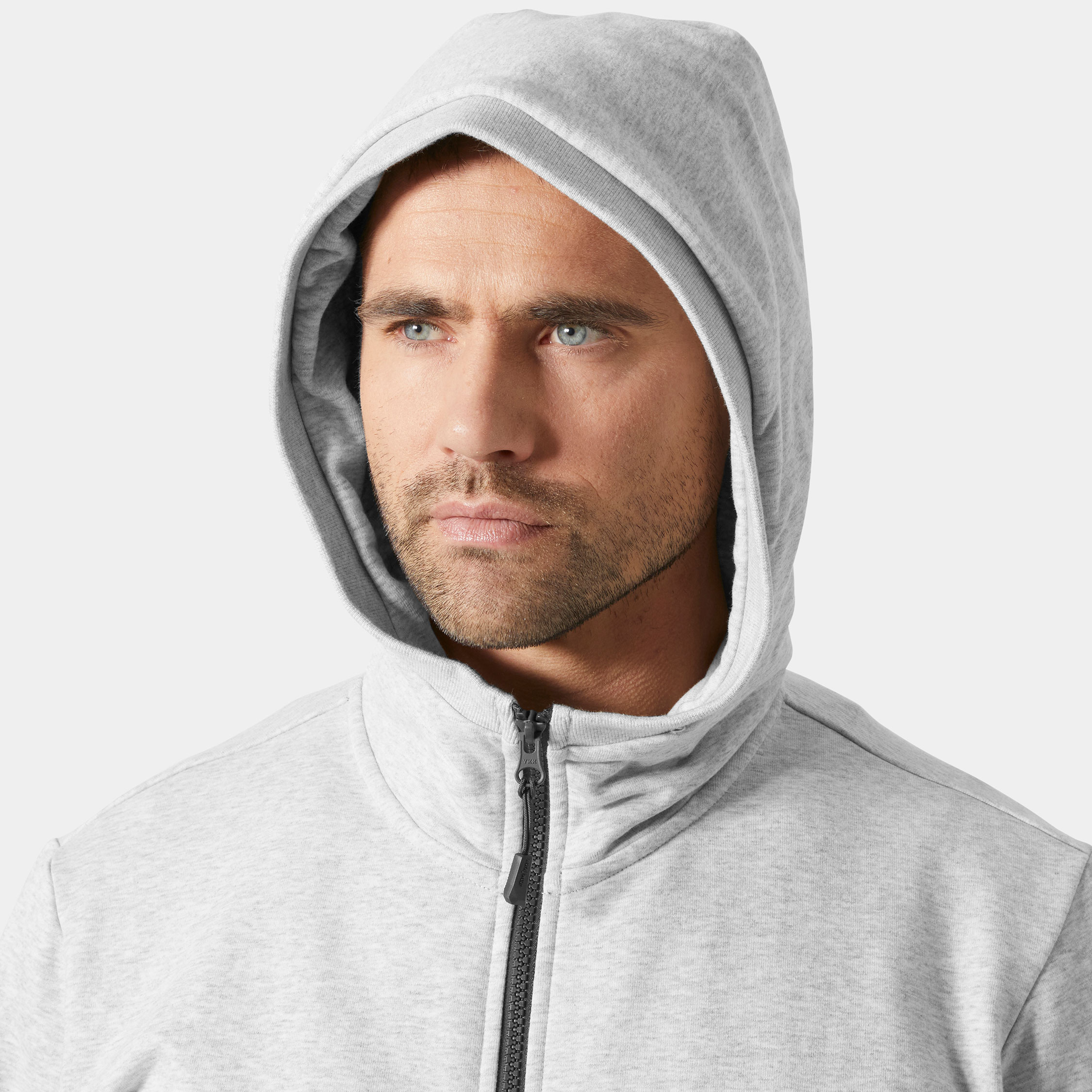 Helly Hansen Evo hoodie med dragkedja, Grey melange, large image number 4