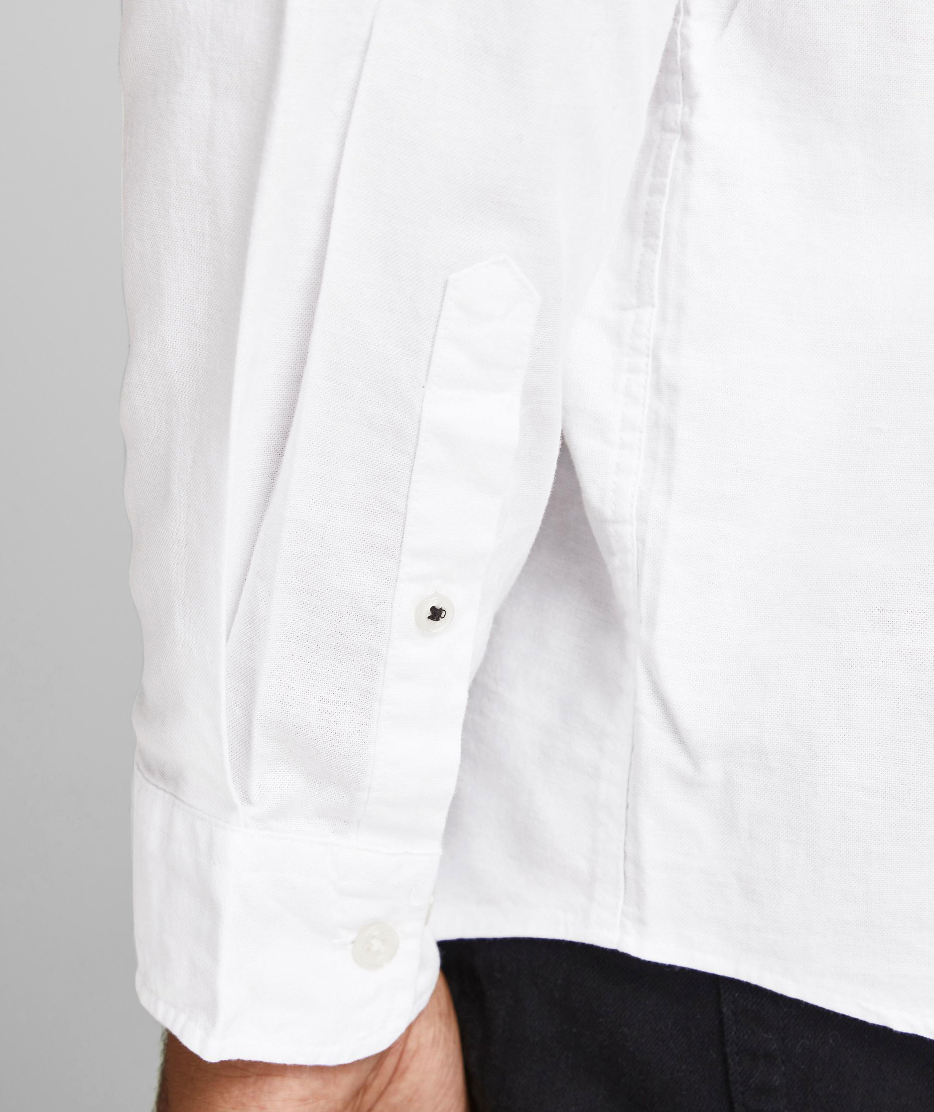 Jack & Jones JJEOXFORD Plus Size Regular Fit Hemd, Wei&szlig;, large image number 4